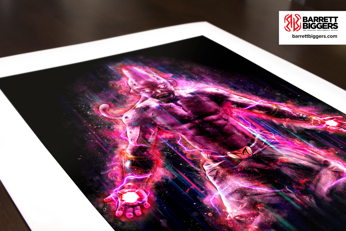 Majin Buu Dragon Ball Z print by Barrett Biggers