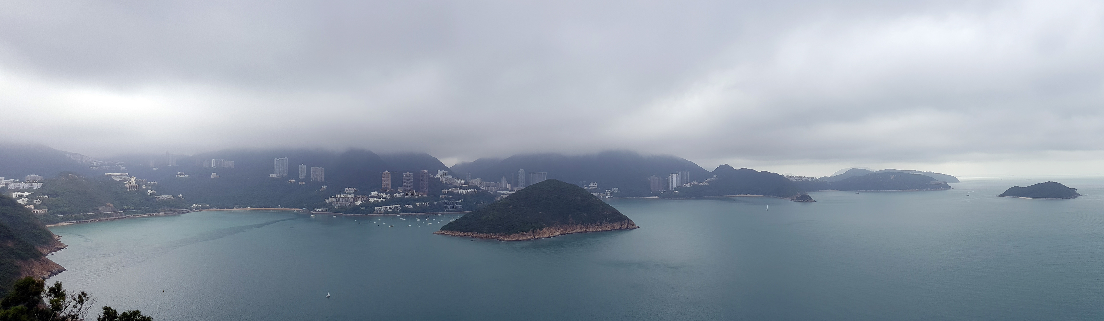 The view from Ocean Park's cable car. Hong Kong