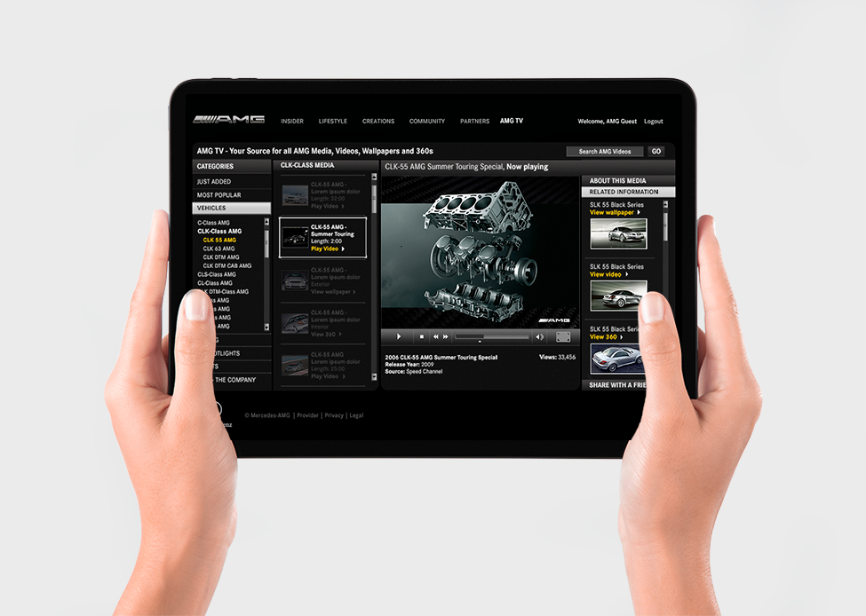 Mercedes AMG TV App