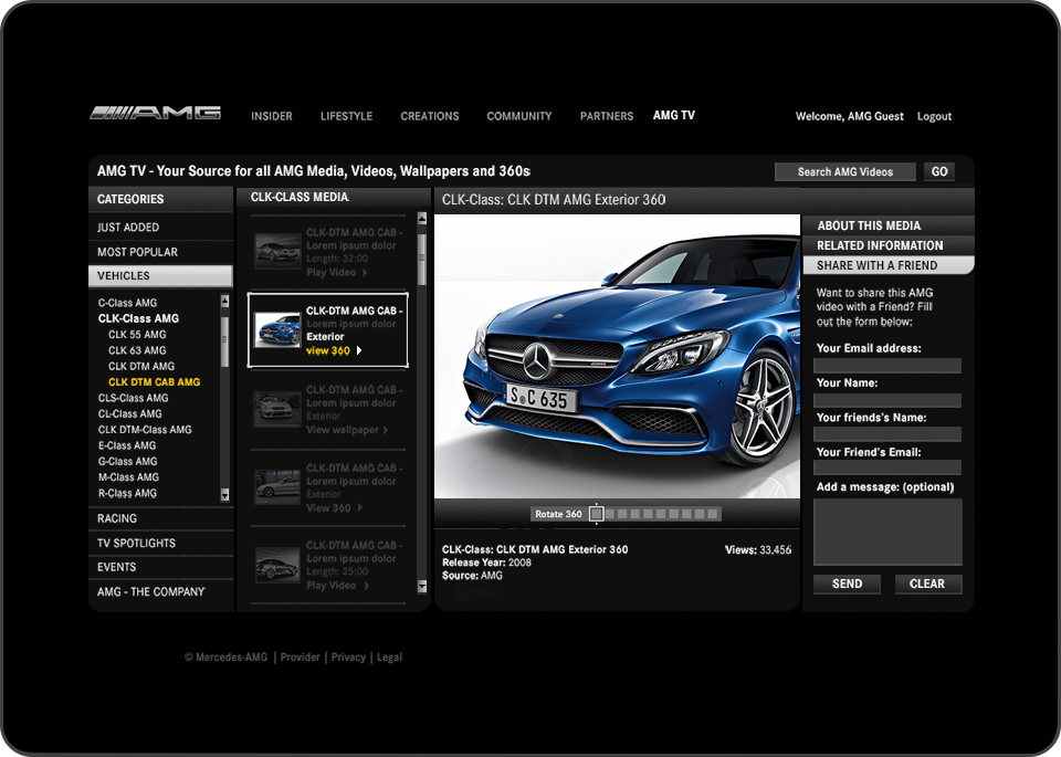 Mercedes AMG TV App
