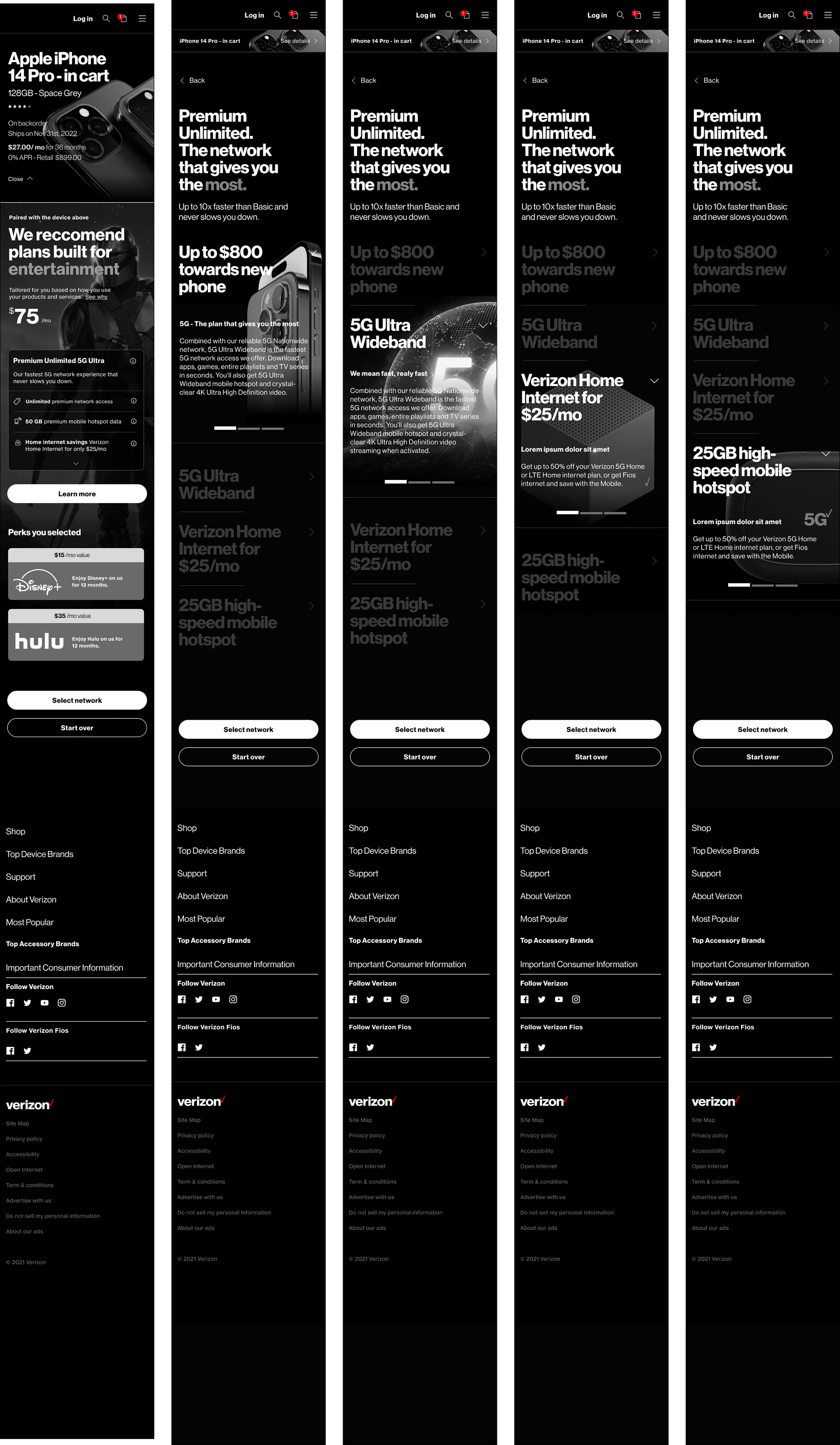 Verizon Plan Selector