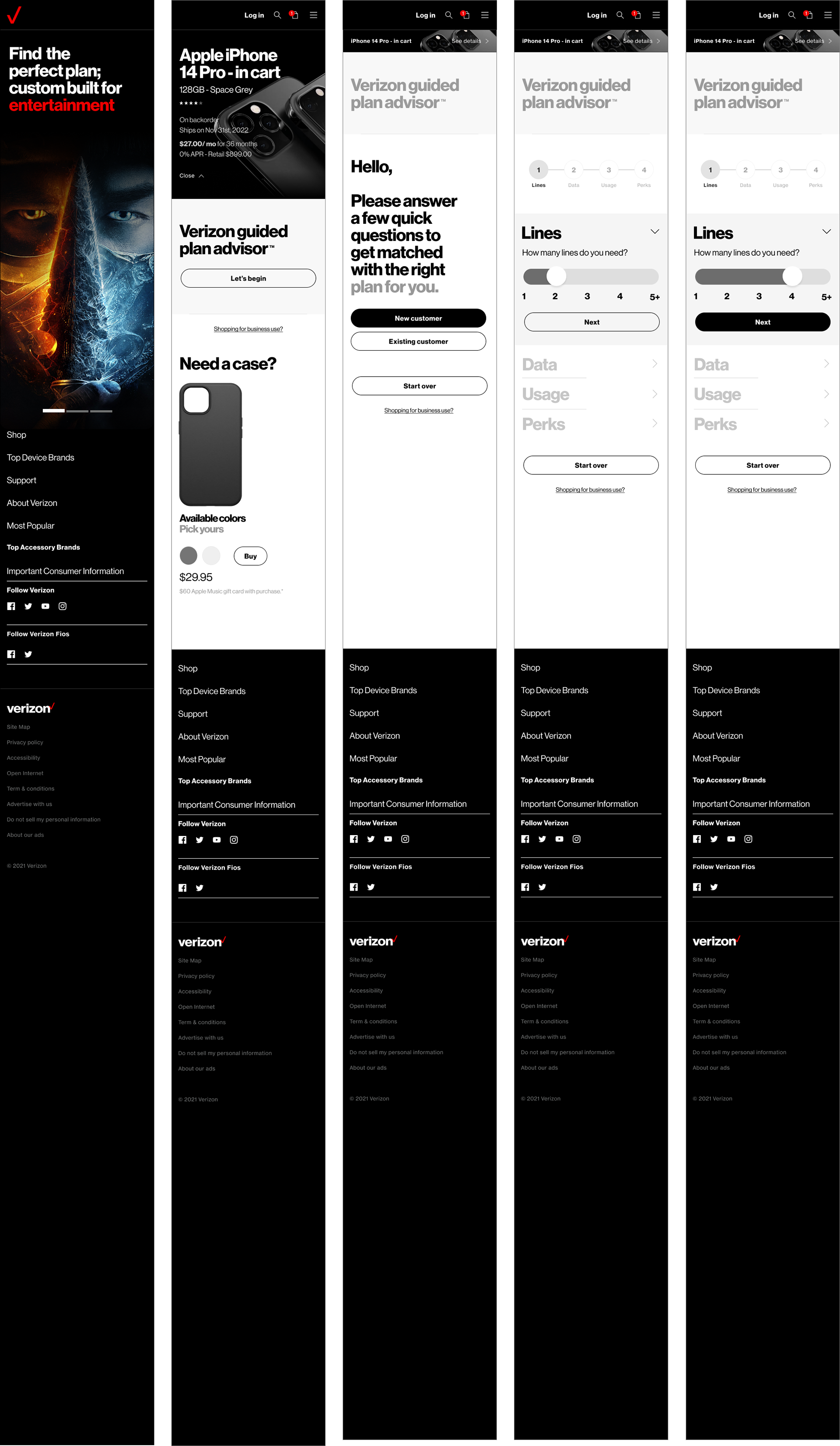 Verizon Plan Selector