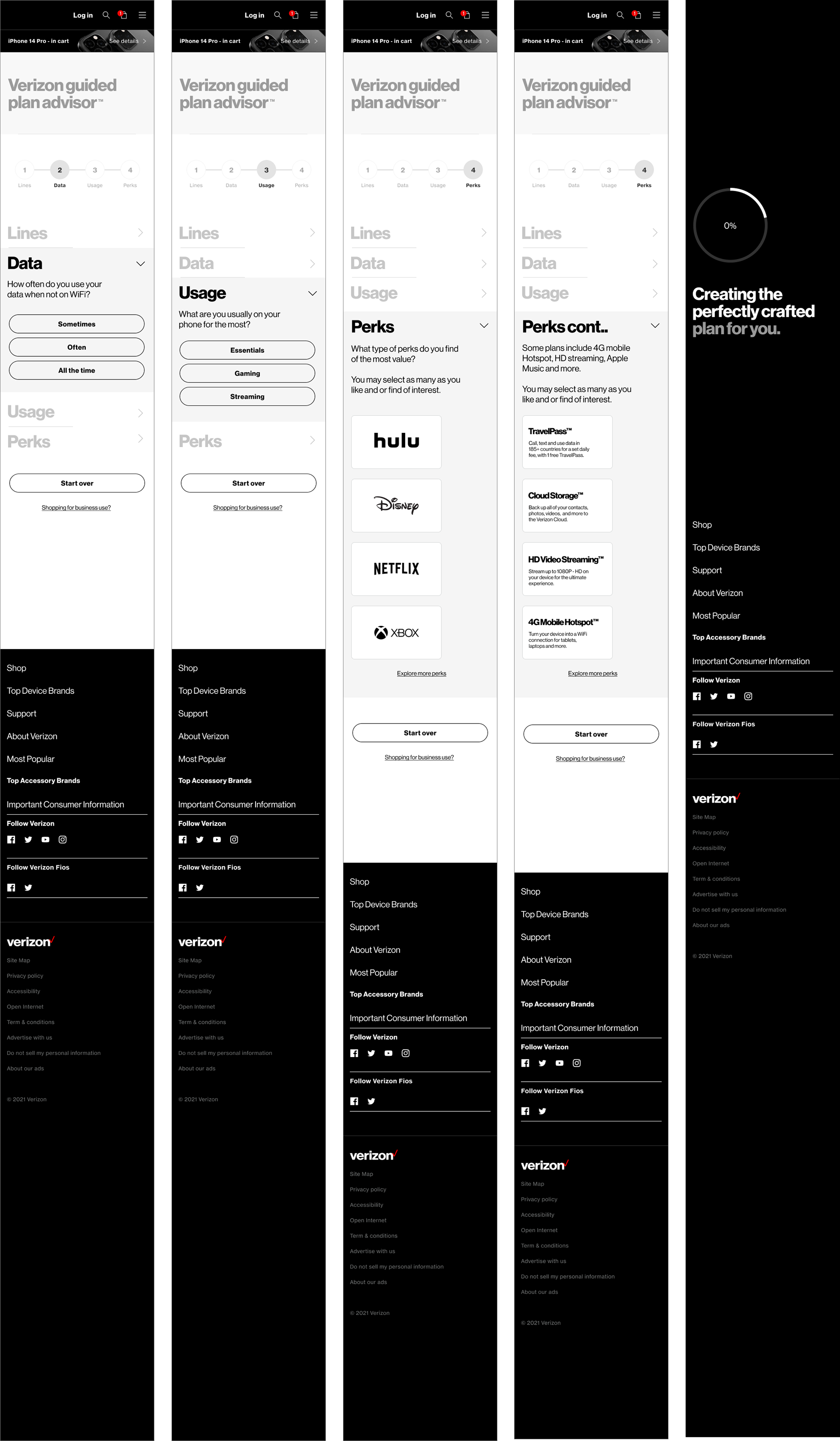 Verizon Plan Selector