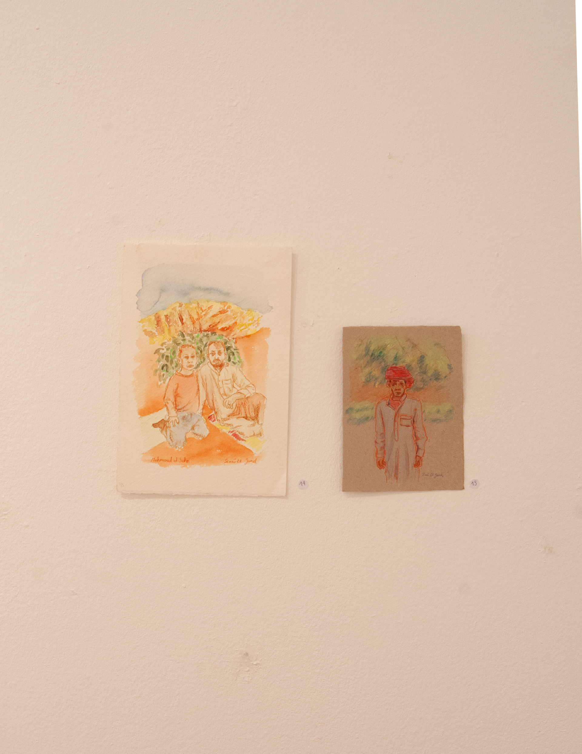"Sehn" "Garçon" aquarelle sur papier