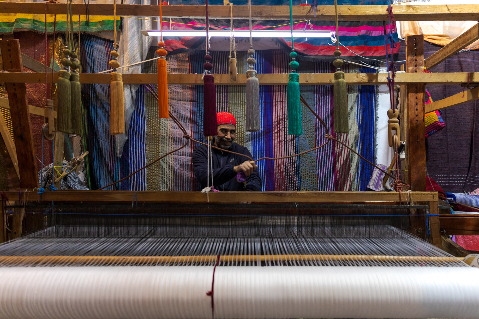 Antique Silk Weaving in Fez