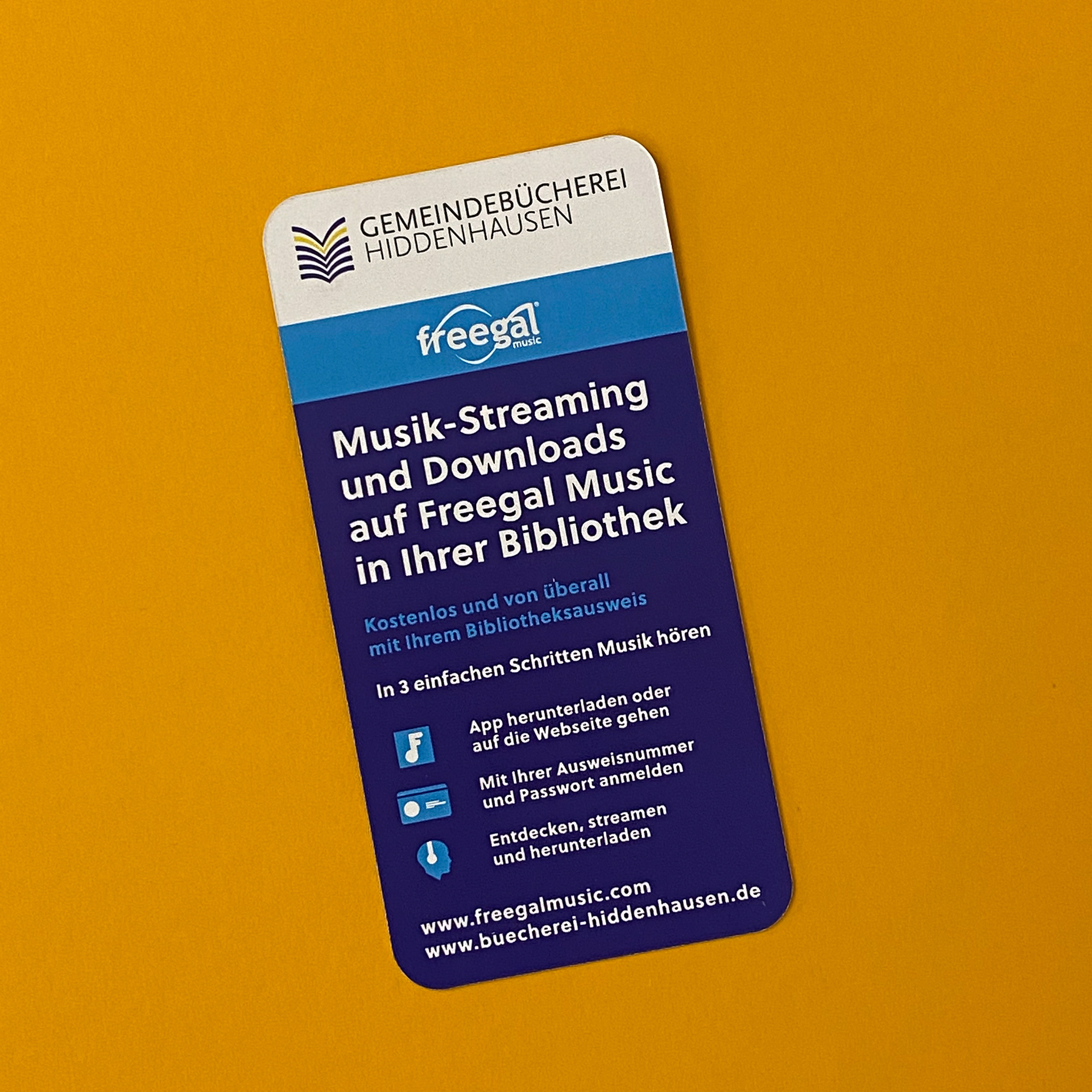 Flyer mit abgerundeten Ecken