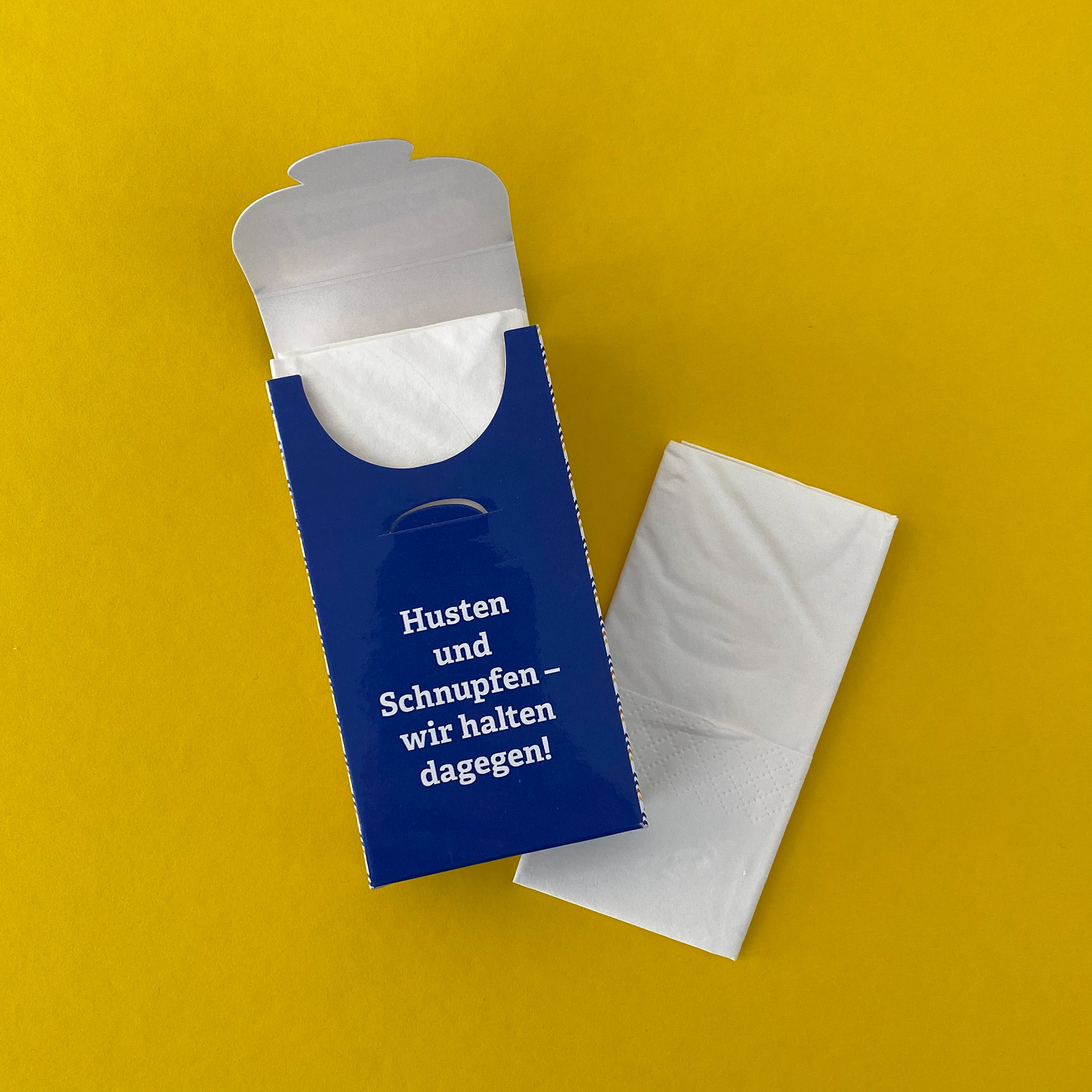 Taschentücher in Pappbox