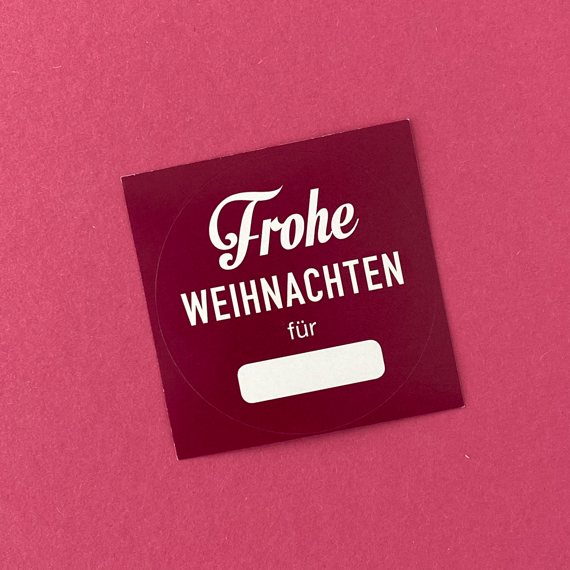 Geschenkaufkleber