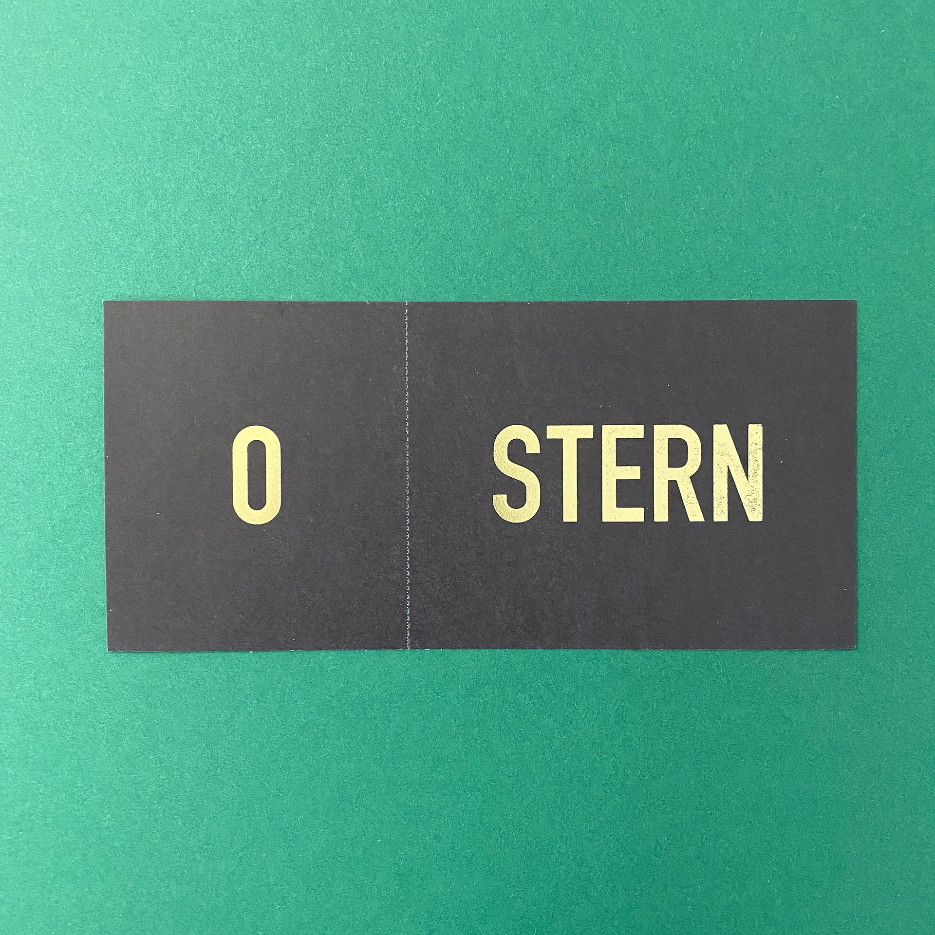 Oster-Postkarte mit Heißfolie