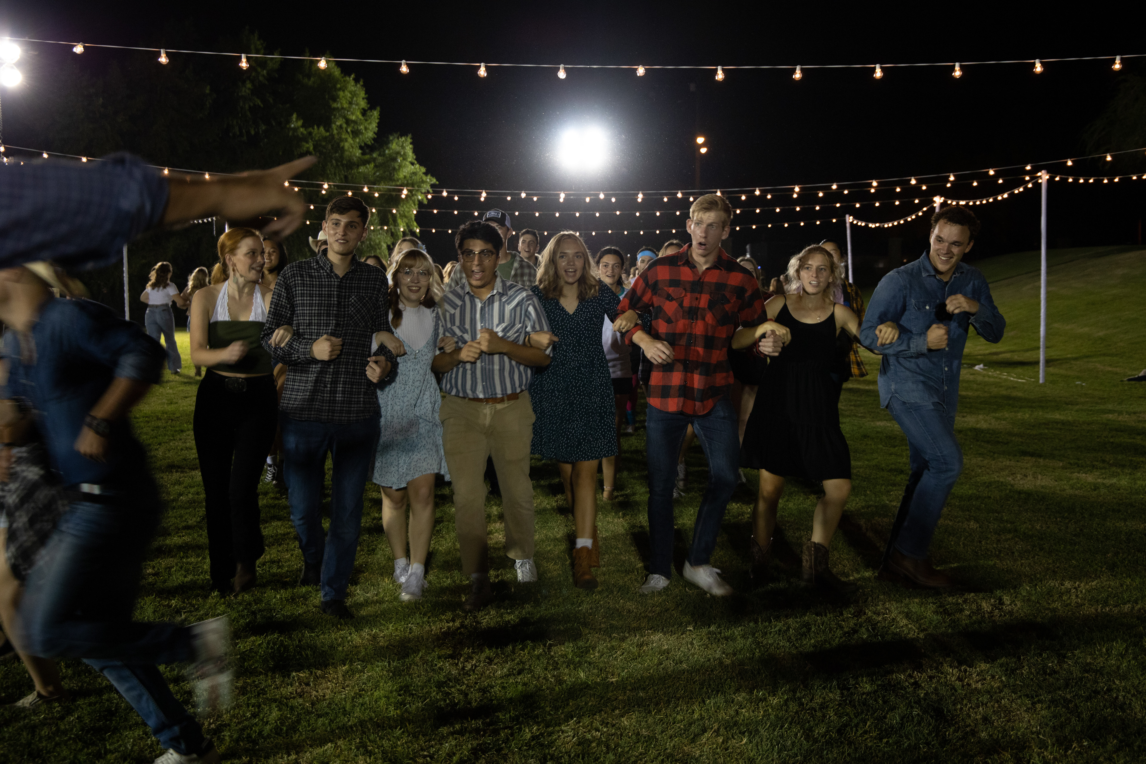 Some people found directions difficult to follow when dancing the Grand March.