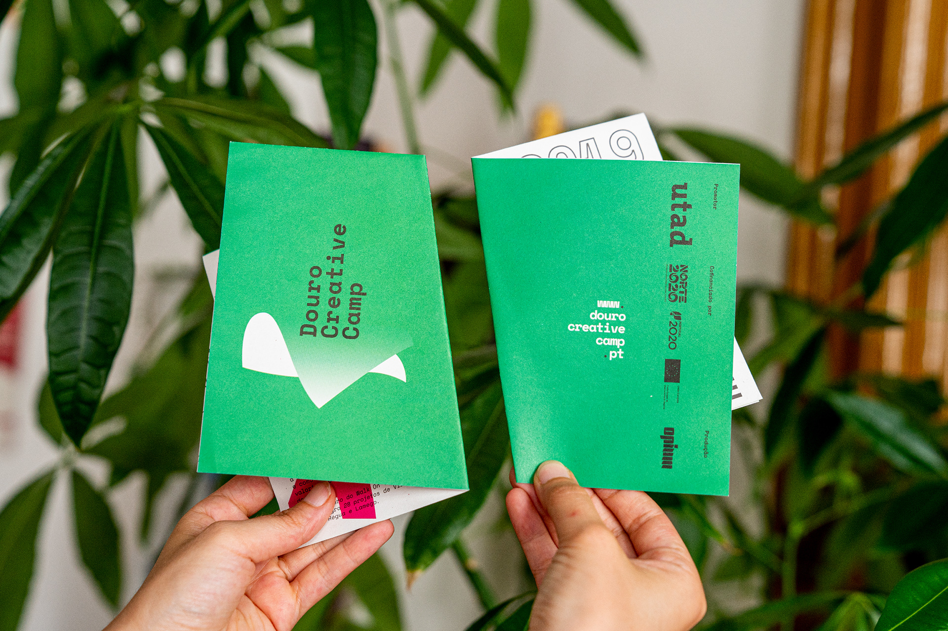 Flyers do Douro Creative Camp, com design gráfico da Lateral Creative Studios