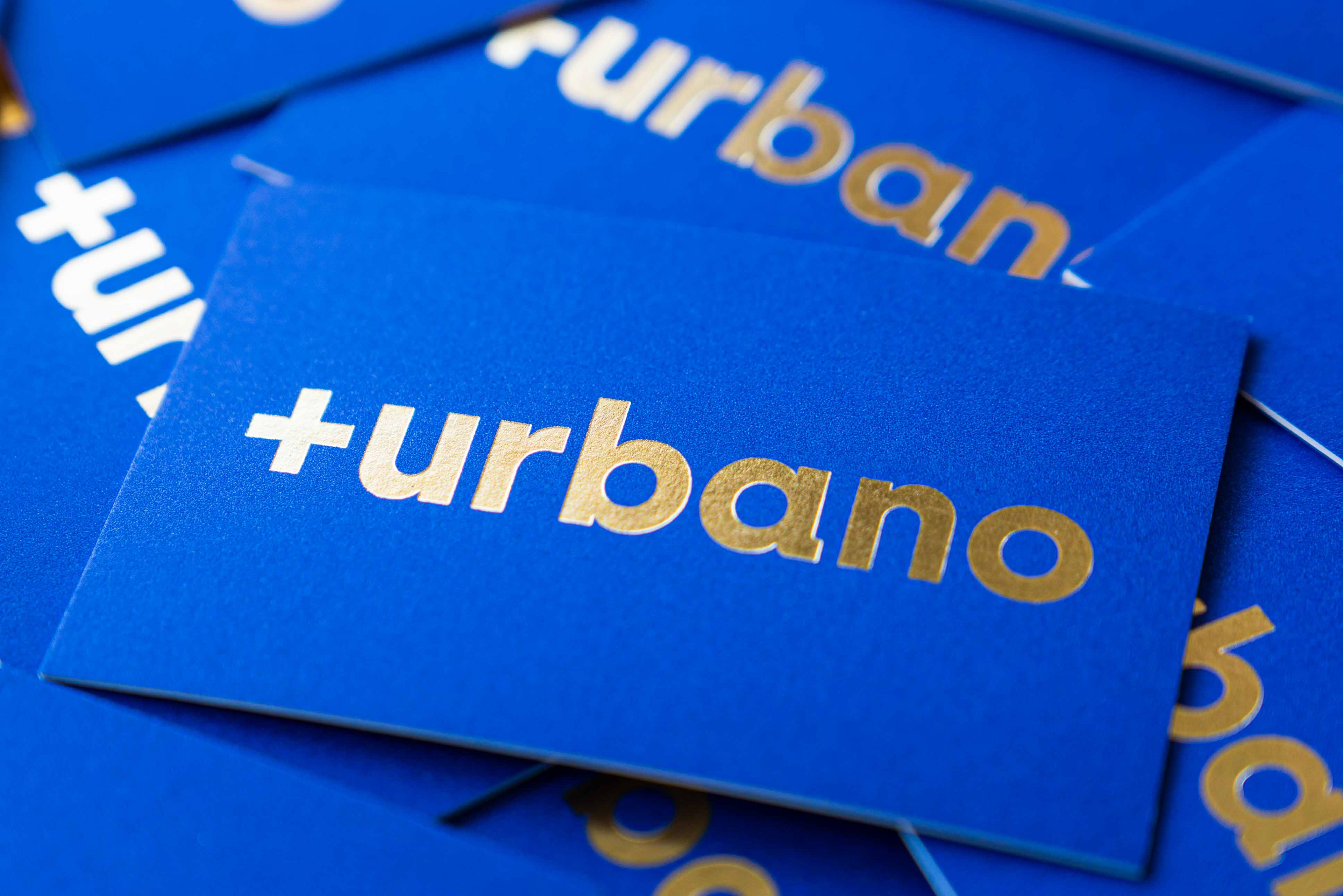 pormenor dos cartões de visita mais urbano