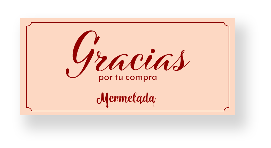 Tarjeta de agradecimiento