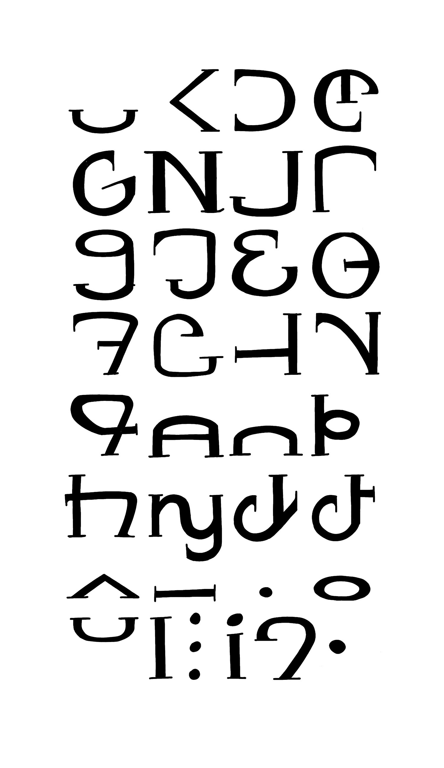A serif iteration of Axol