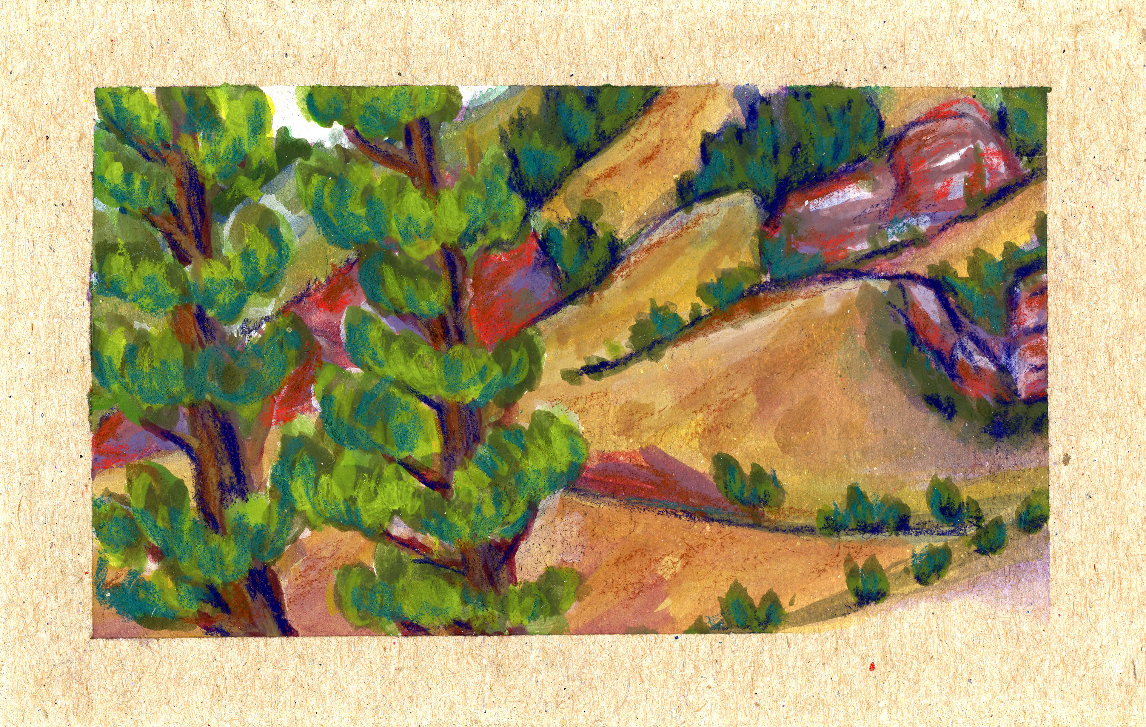on the waking train near Red Rocks