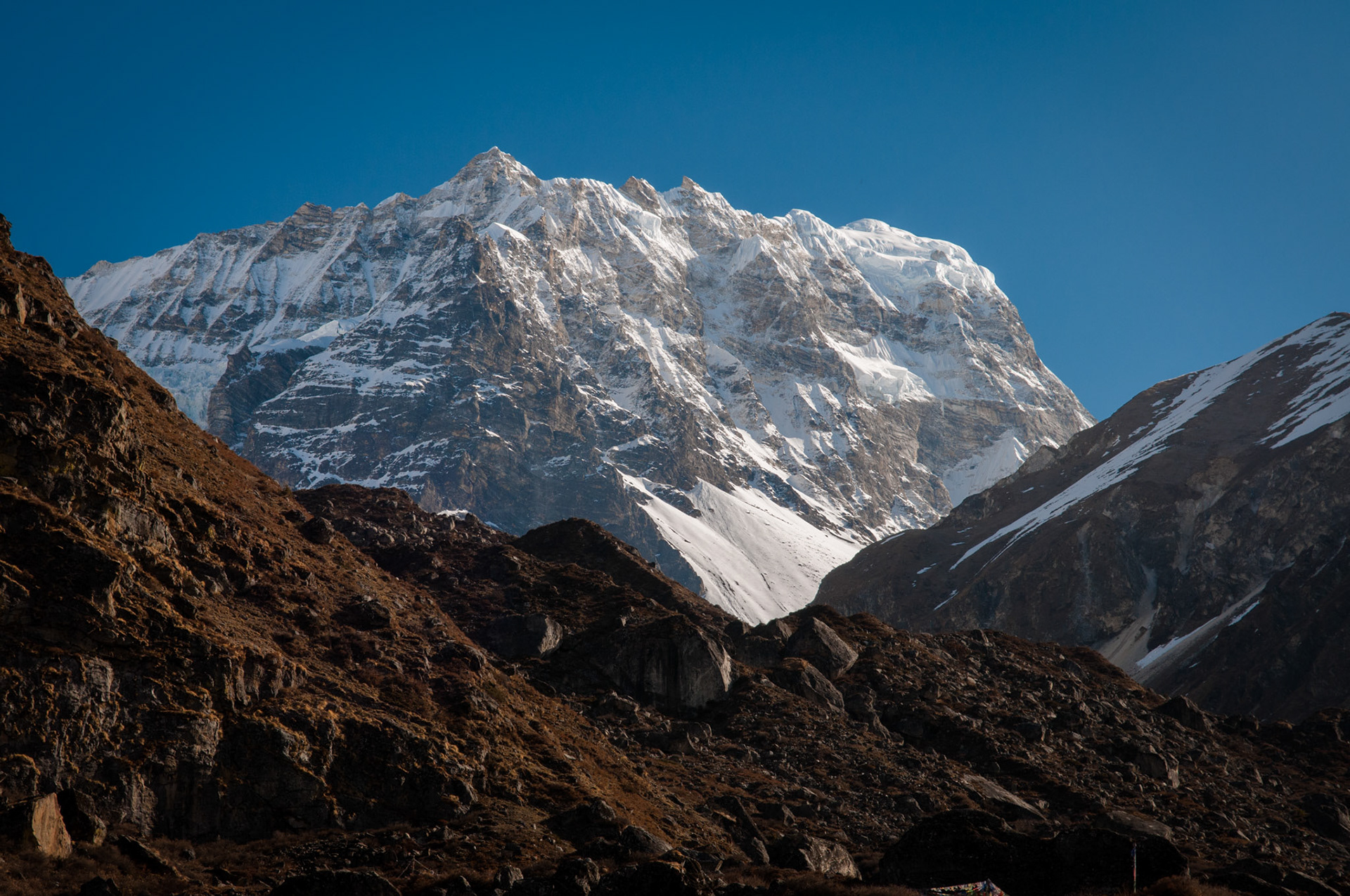 Entre Kyanjin Gumba (3830m) et Langtang (3430m)