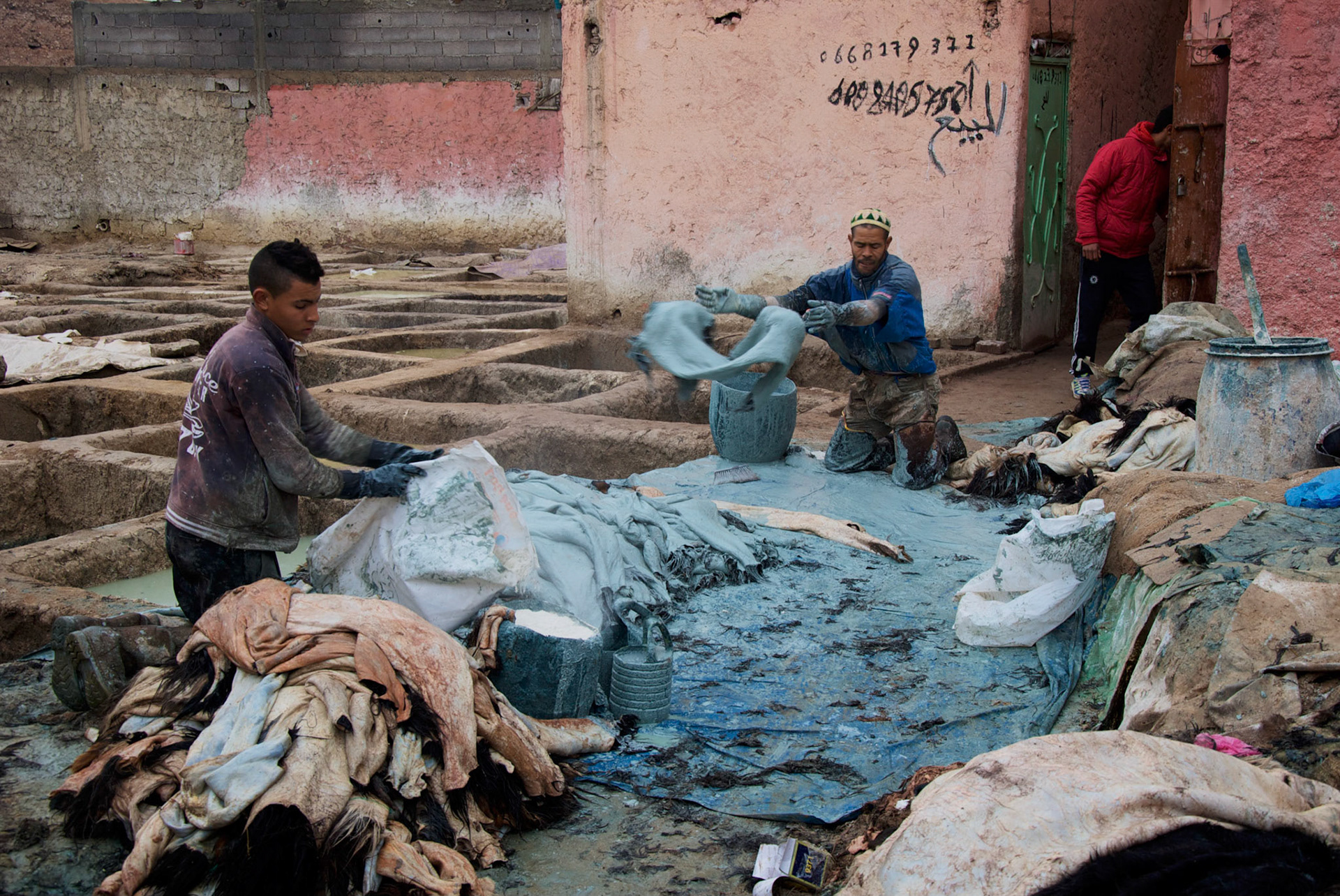 Quartier des tanneurs, Marrakech