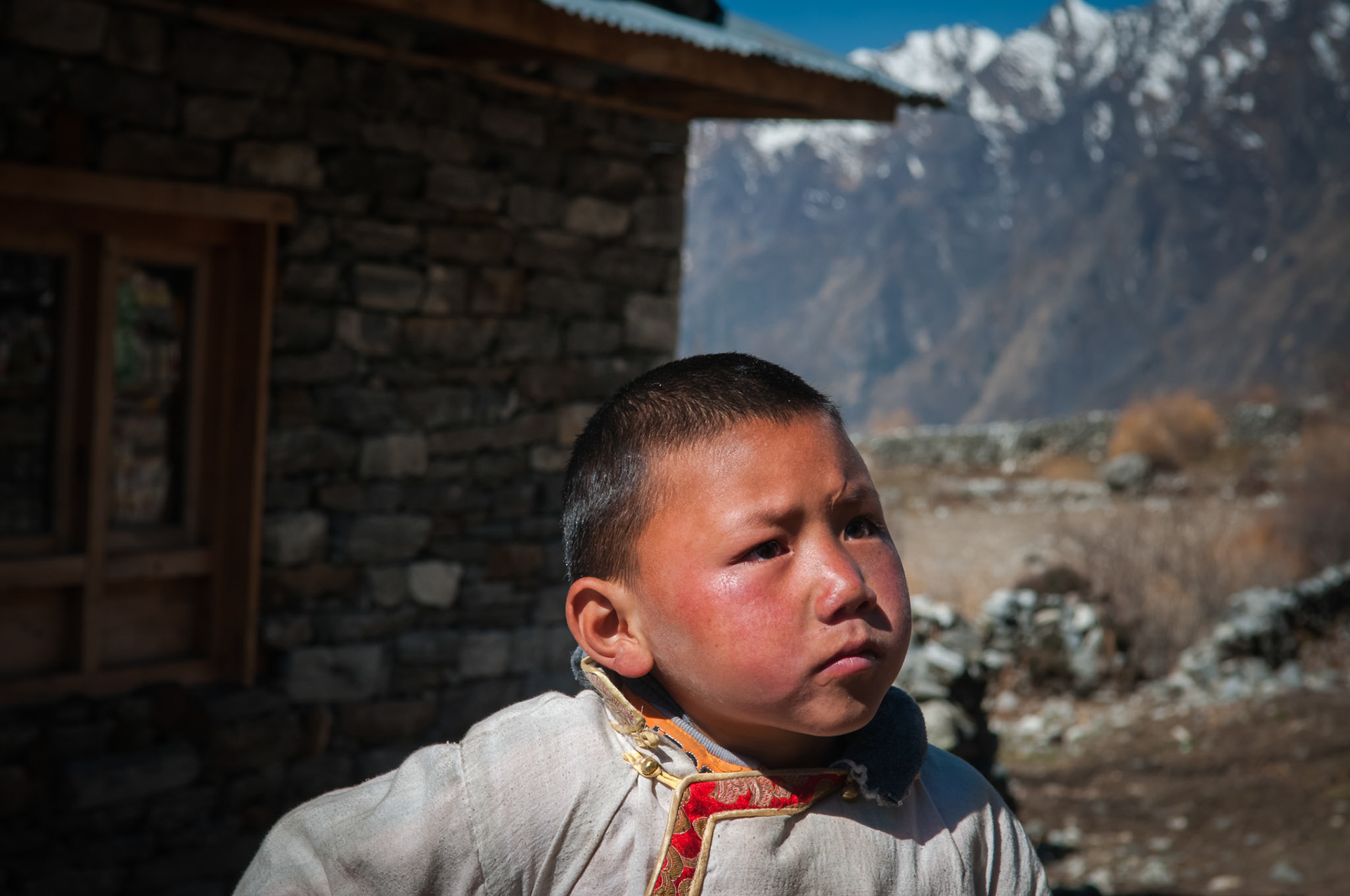 Entre Kyanjin Gumba (3830m) et Langtang (3430m)