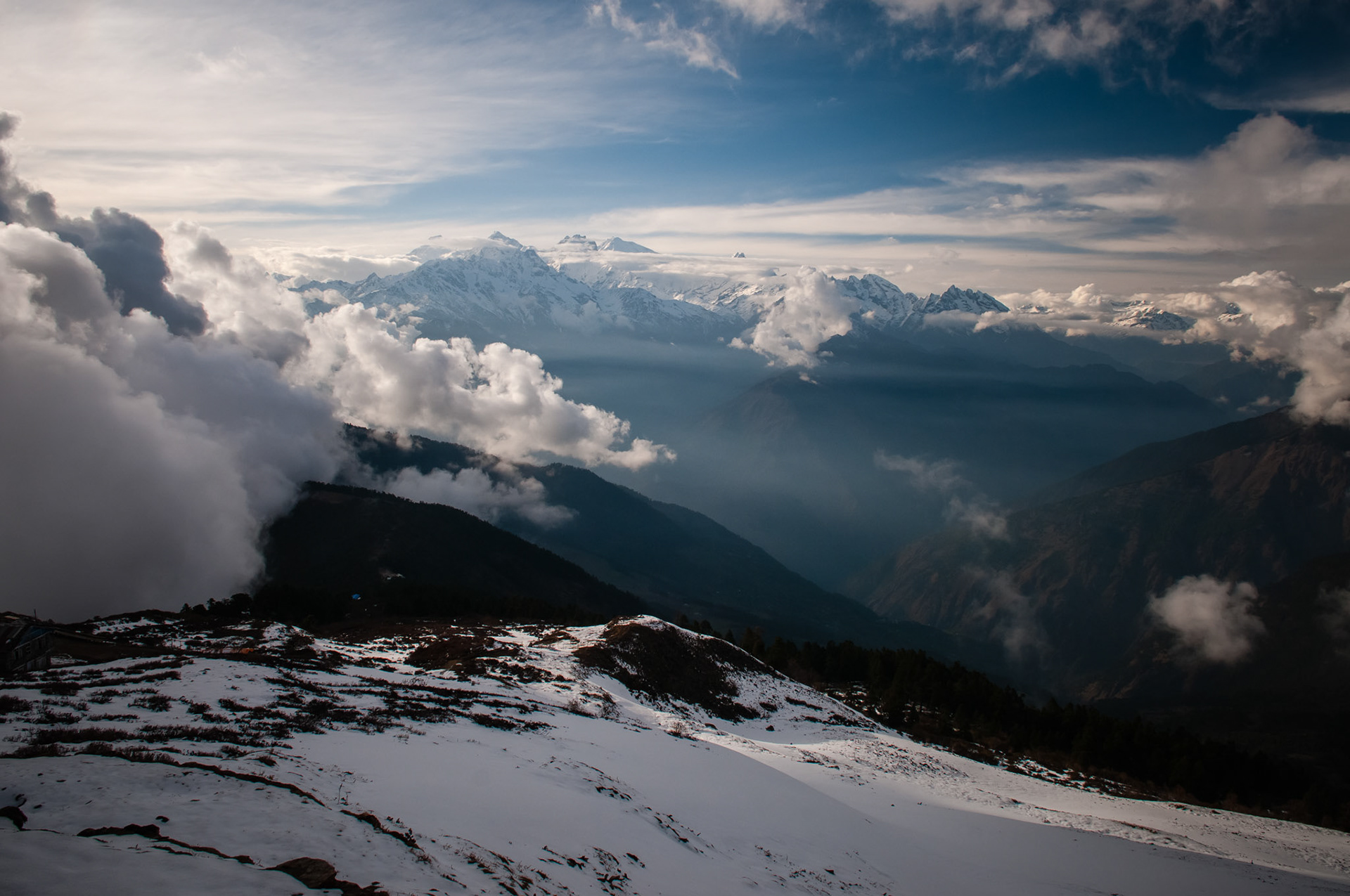 Entre Laurebina (3910m) et Gosaikund Pass (4165m)