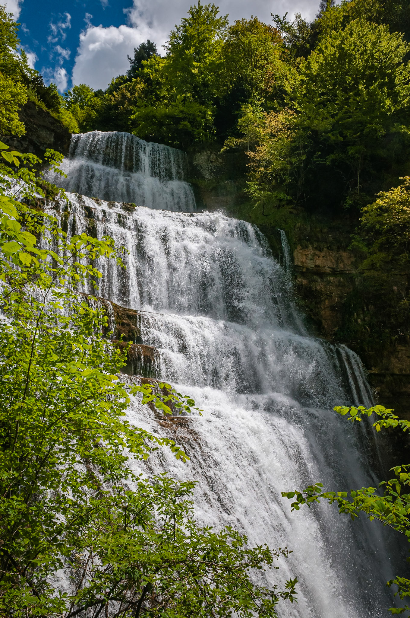 Cascade de l'Éventail, Cascades du Hérisson, France