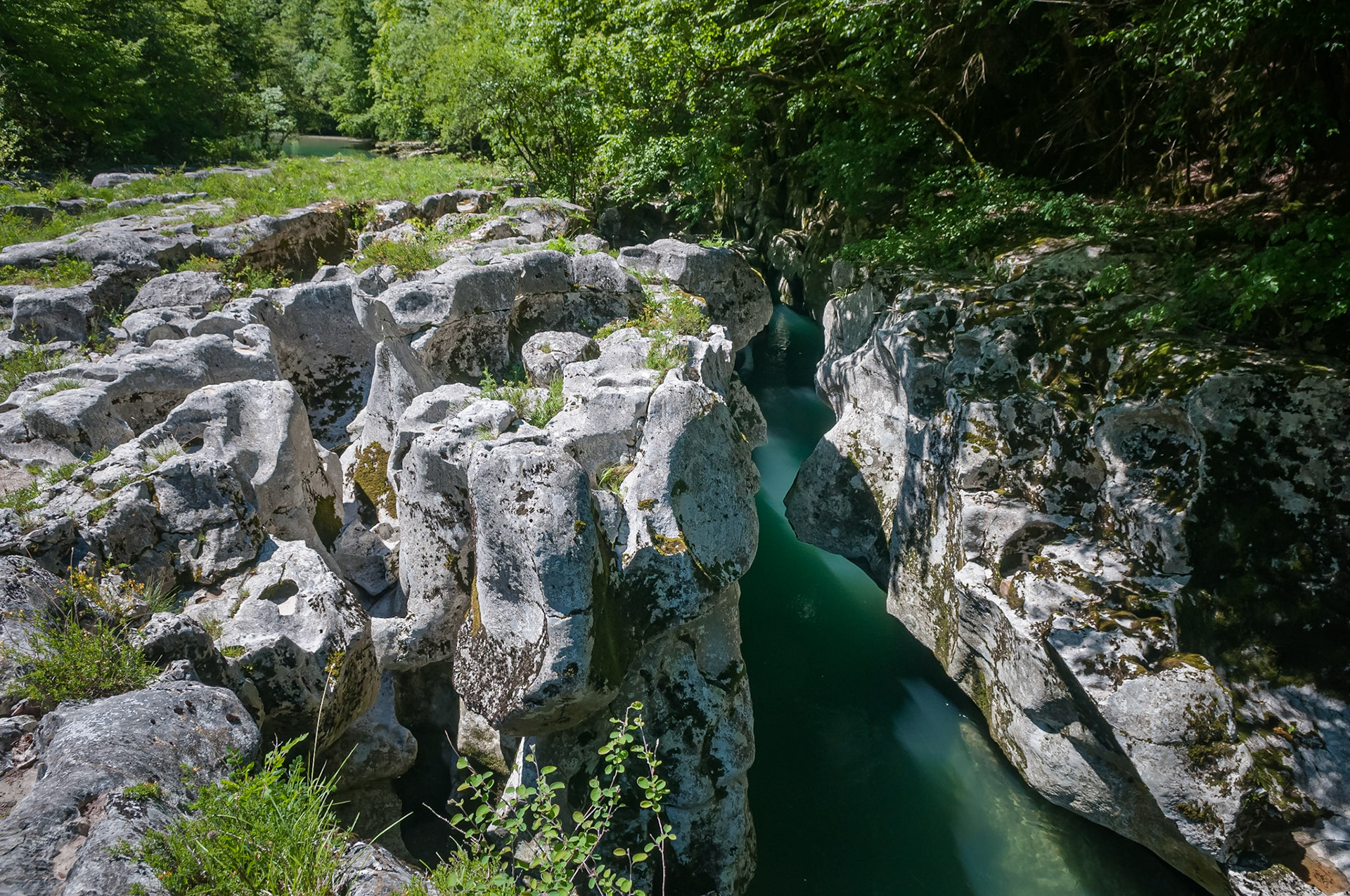 Les pertes de la Valserine, France