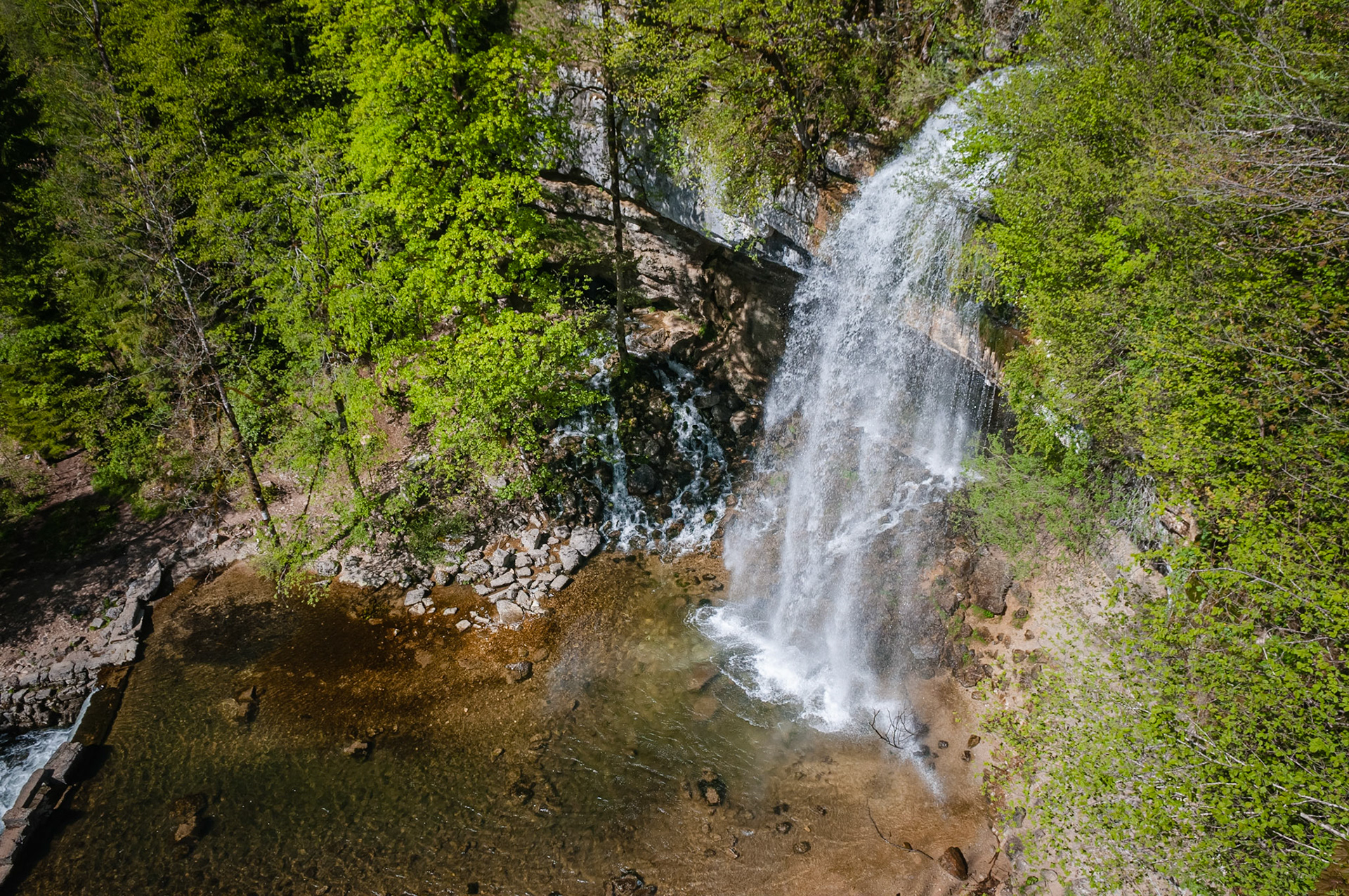 Le saut Girard, Cascades du Hérisson, France