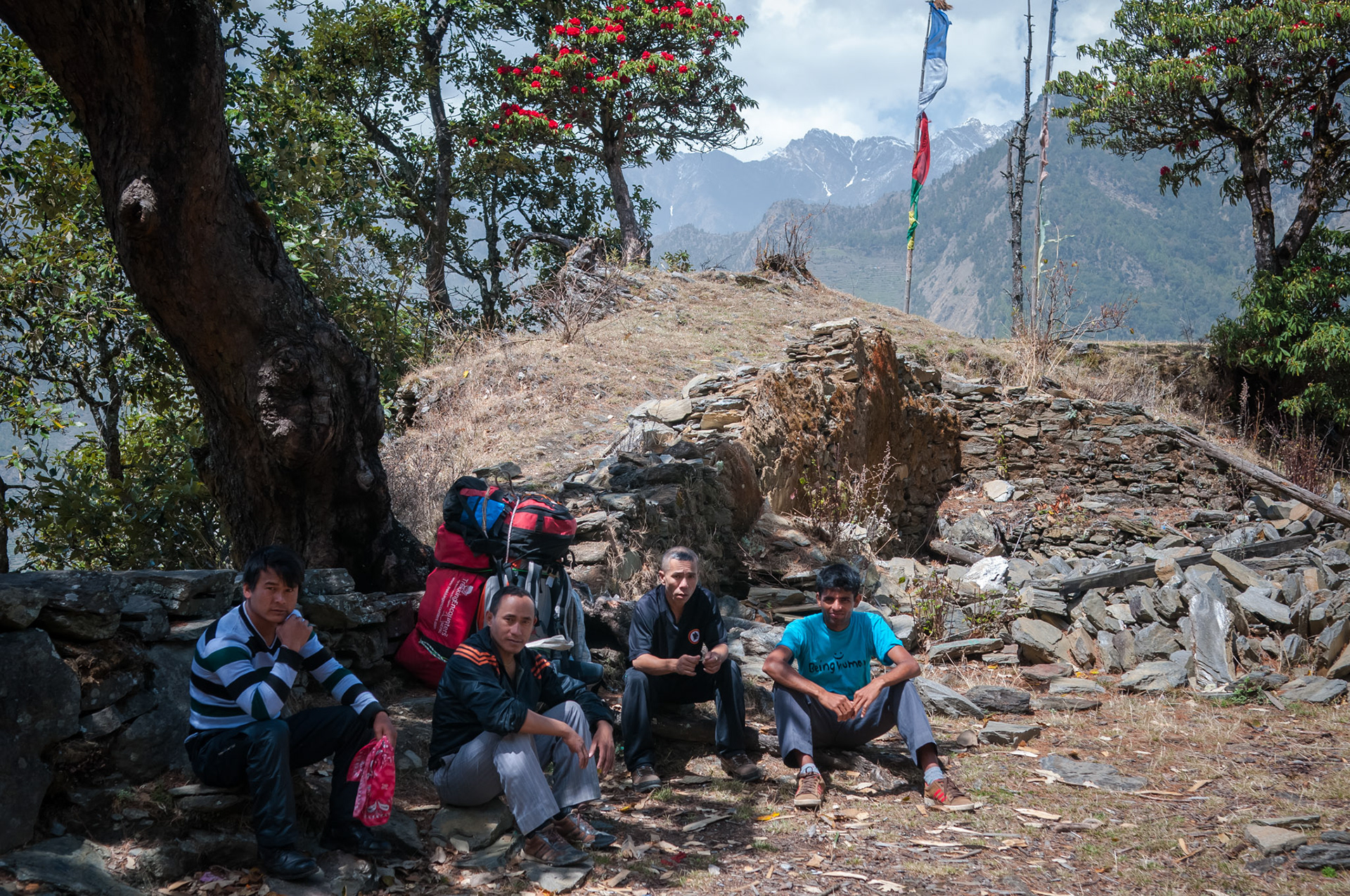 Entre Dhunche (1960m) et Thulo Syabru (2210m)