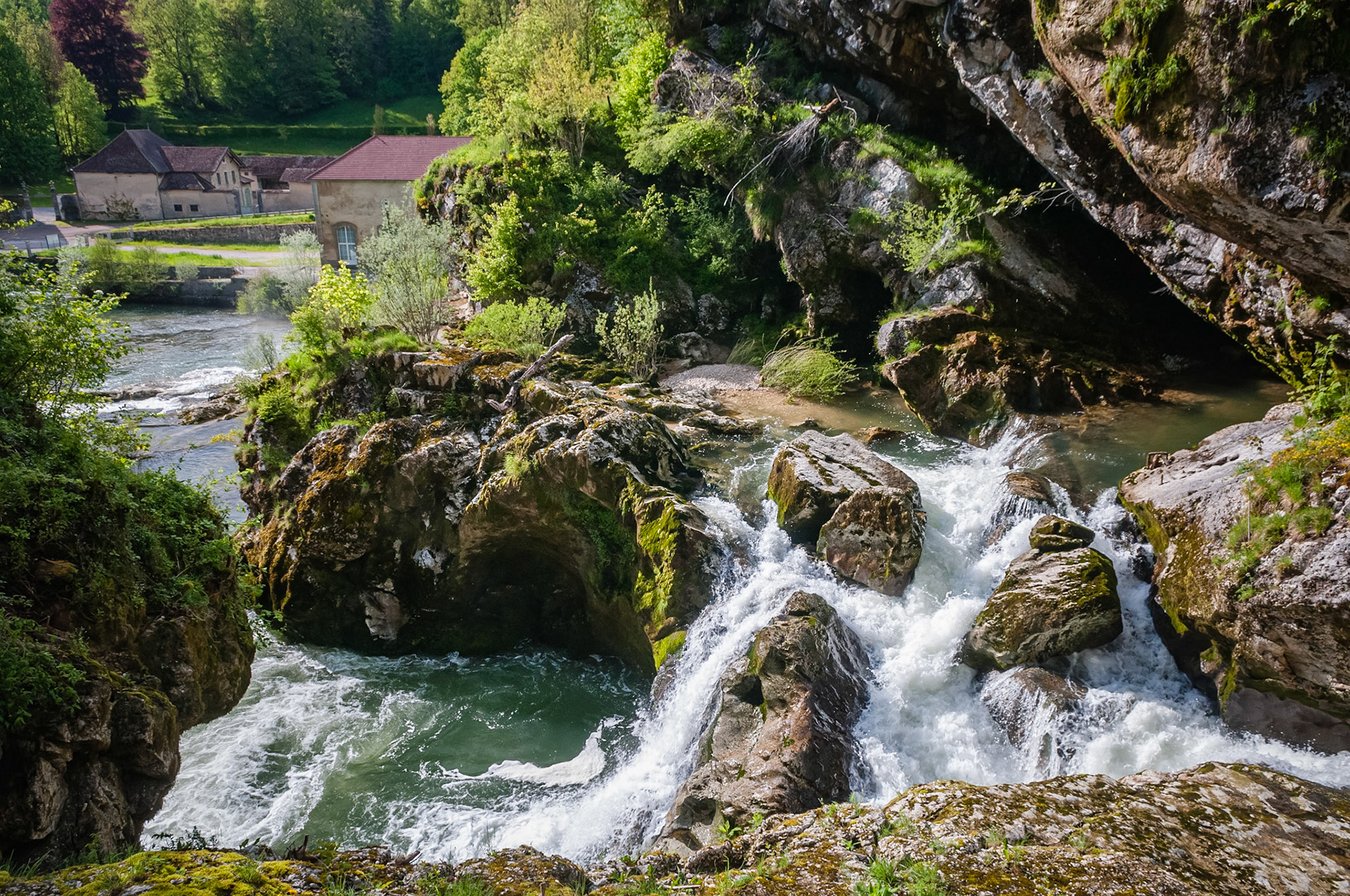 Les pertes de l'Ain, France