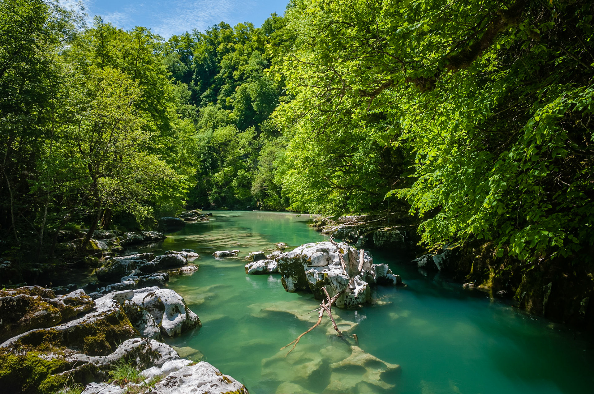 Les pertes de la Valserine, France