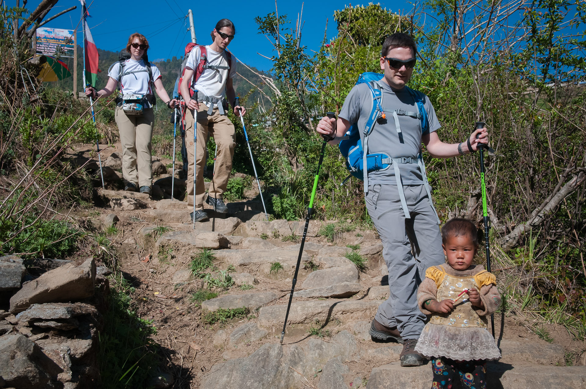 Entre Thulo Syabru (2210m) et Lama Hotel (2410m)