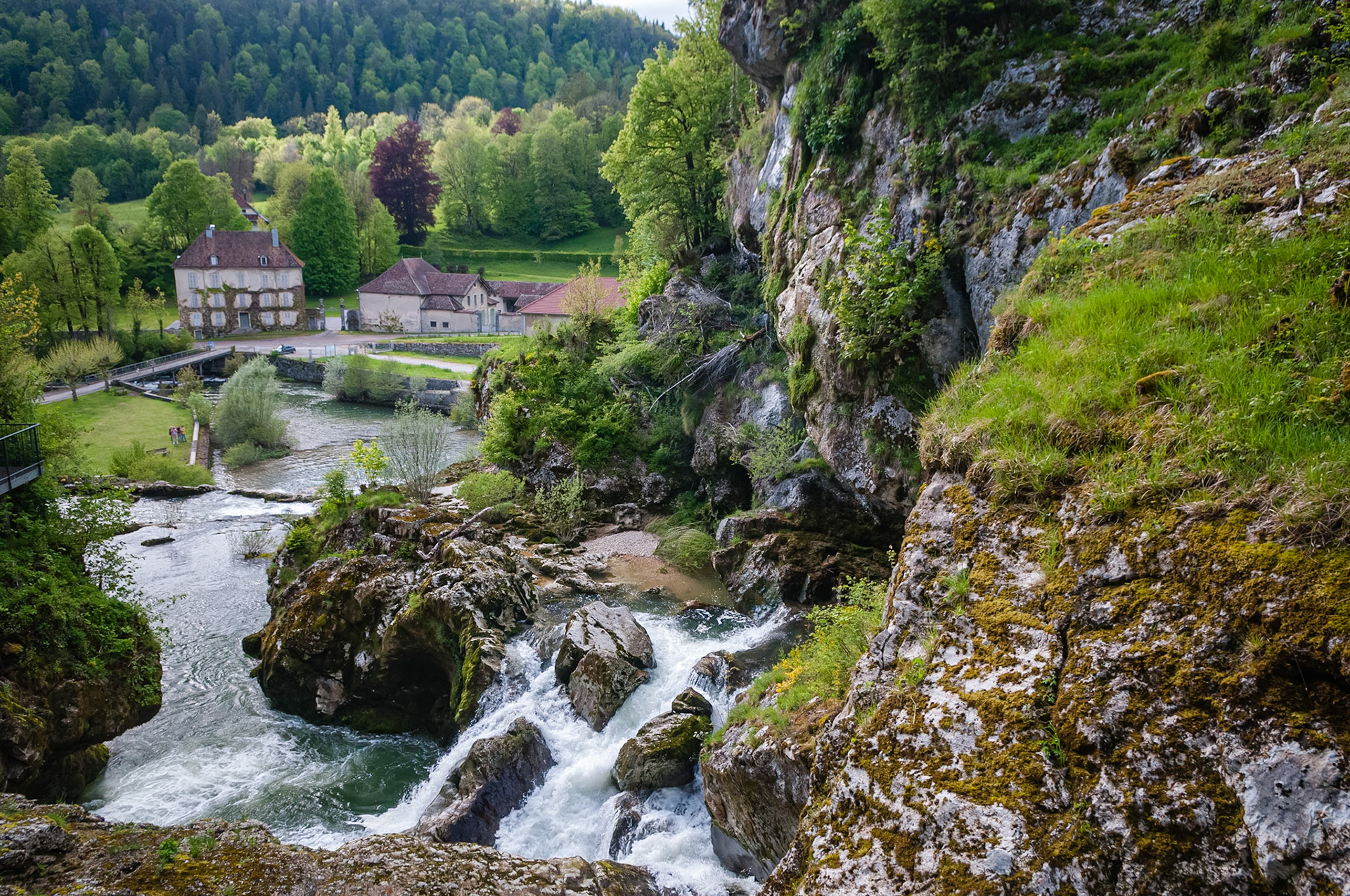 Les pertes de l'Ain, France