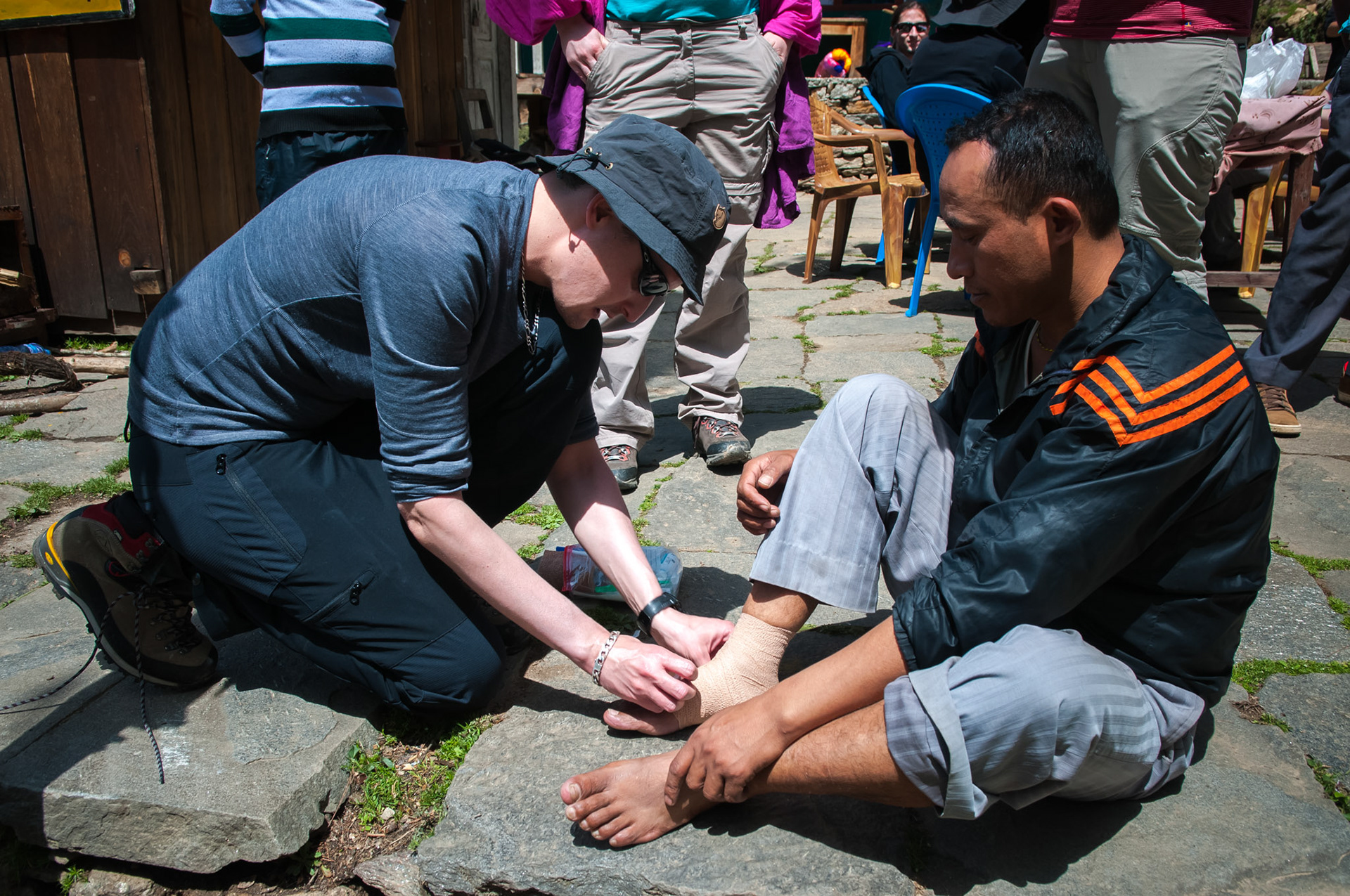 Entre Dhunche (1960m) et Thulo Syabru (2210m)