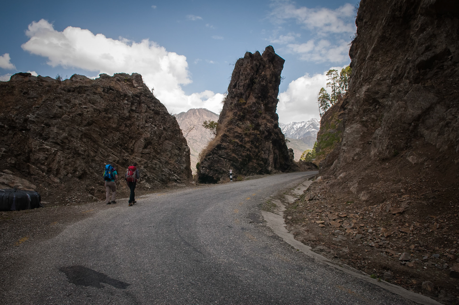 Entre Dhunche (1960m) et Thulo Syabru (2210m)