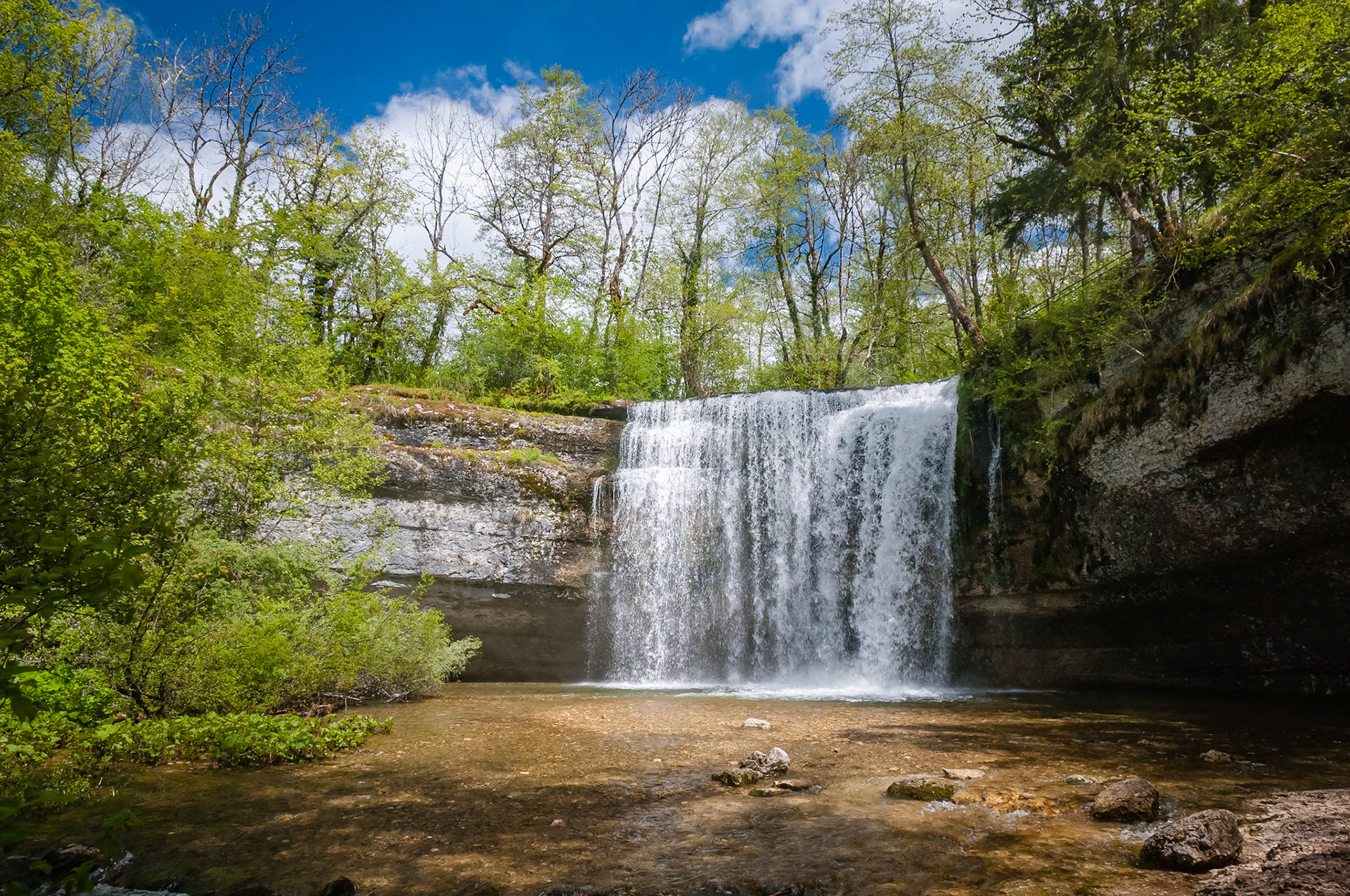 Le saut de la Forge, Cascades du Hérisson, France