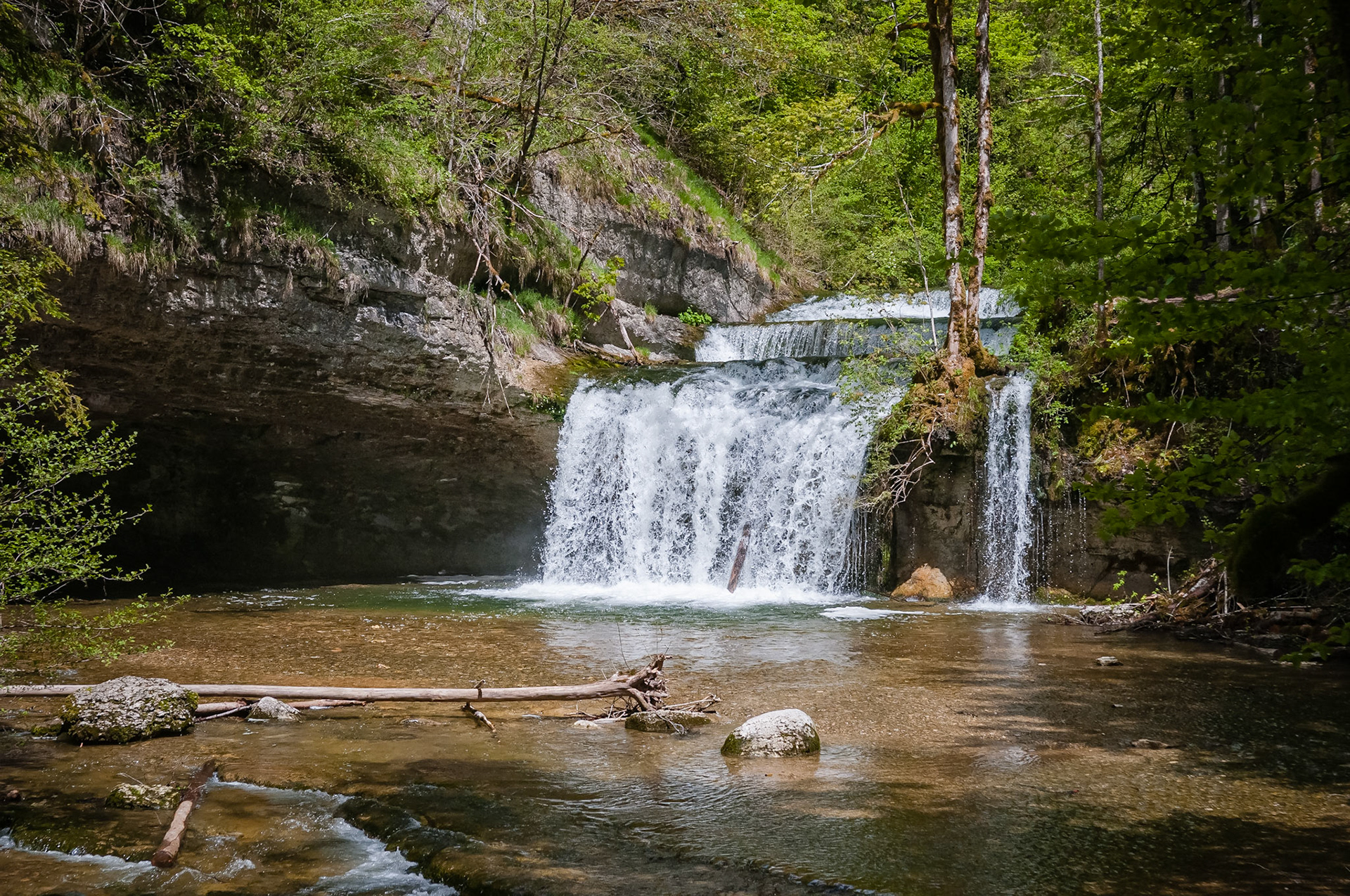 Le Gour Bleu, Cascades du Hérisson, France