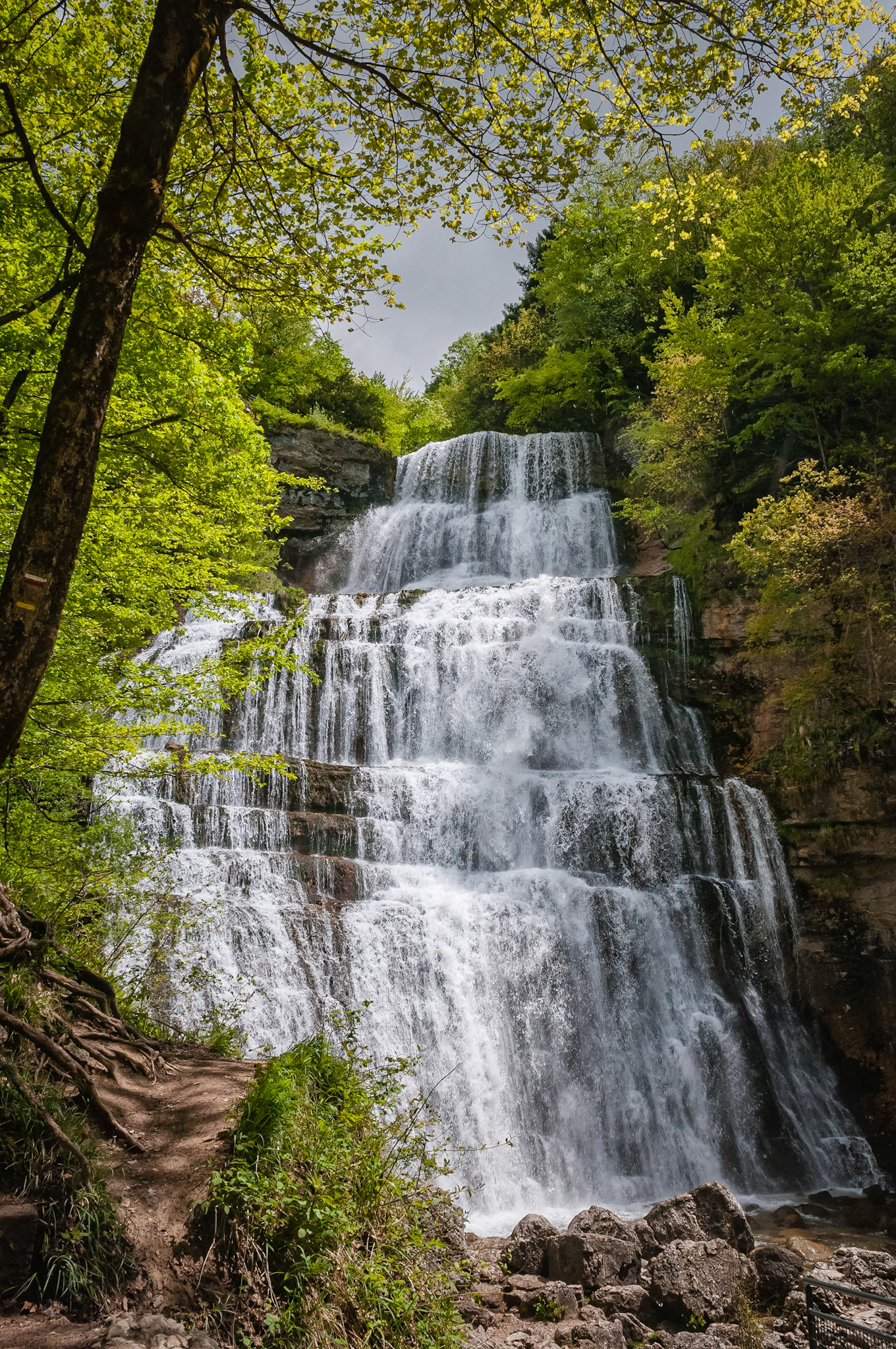 Cascade de l'Éventail, Cascades du Hérisson, France