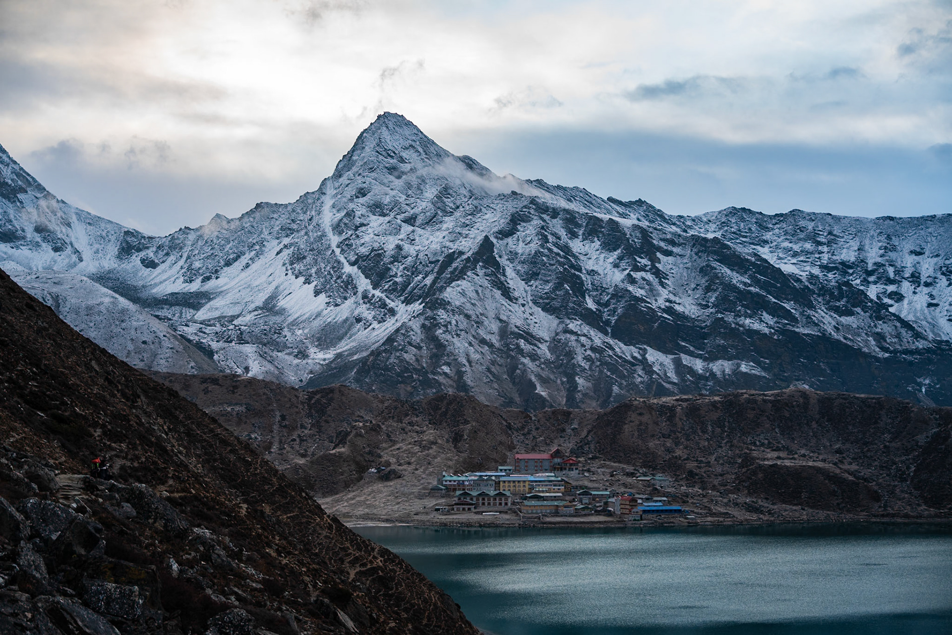 Day 8 - Gokyo (4'790 m) to Lumden (4'370 m) crossing over Renjo la pass (5'340 m)
