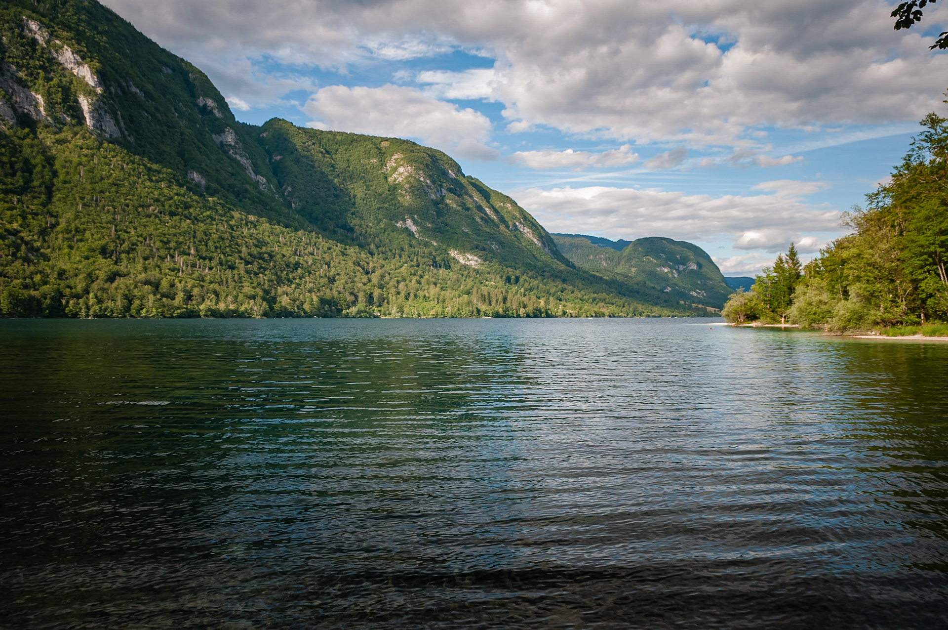 Lac de Bohinj, Slovénie
