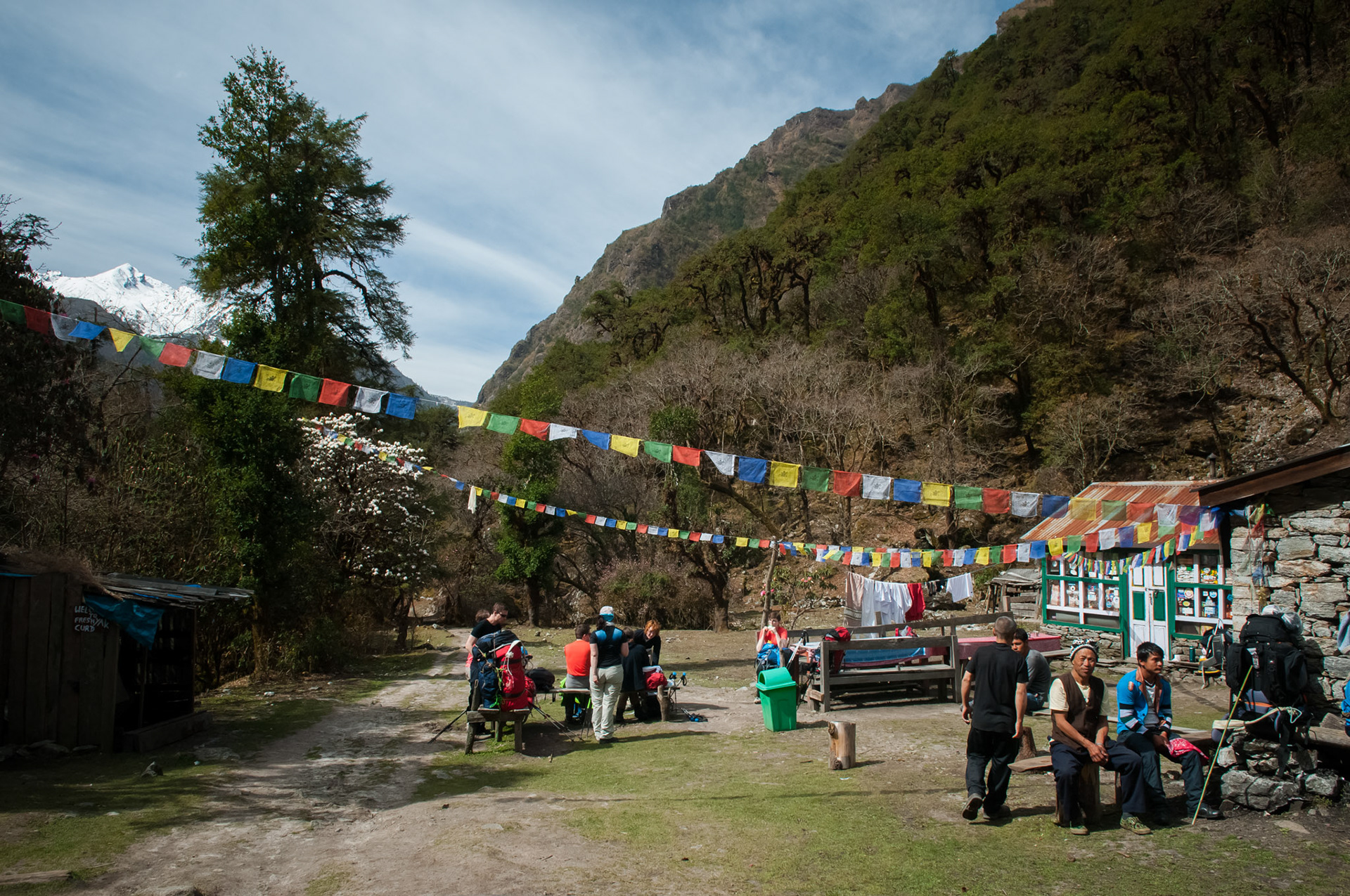 Entre Lama Hotel (2410m) et Langtang (3430m)