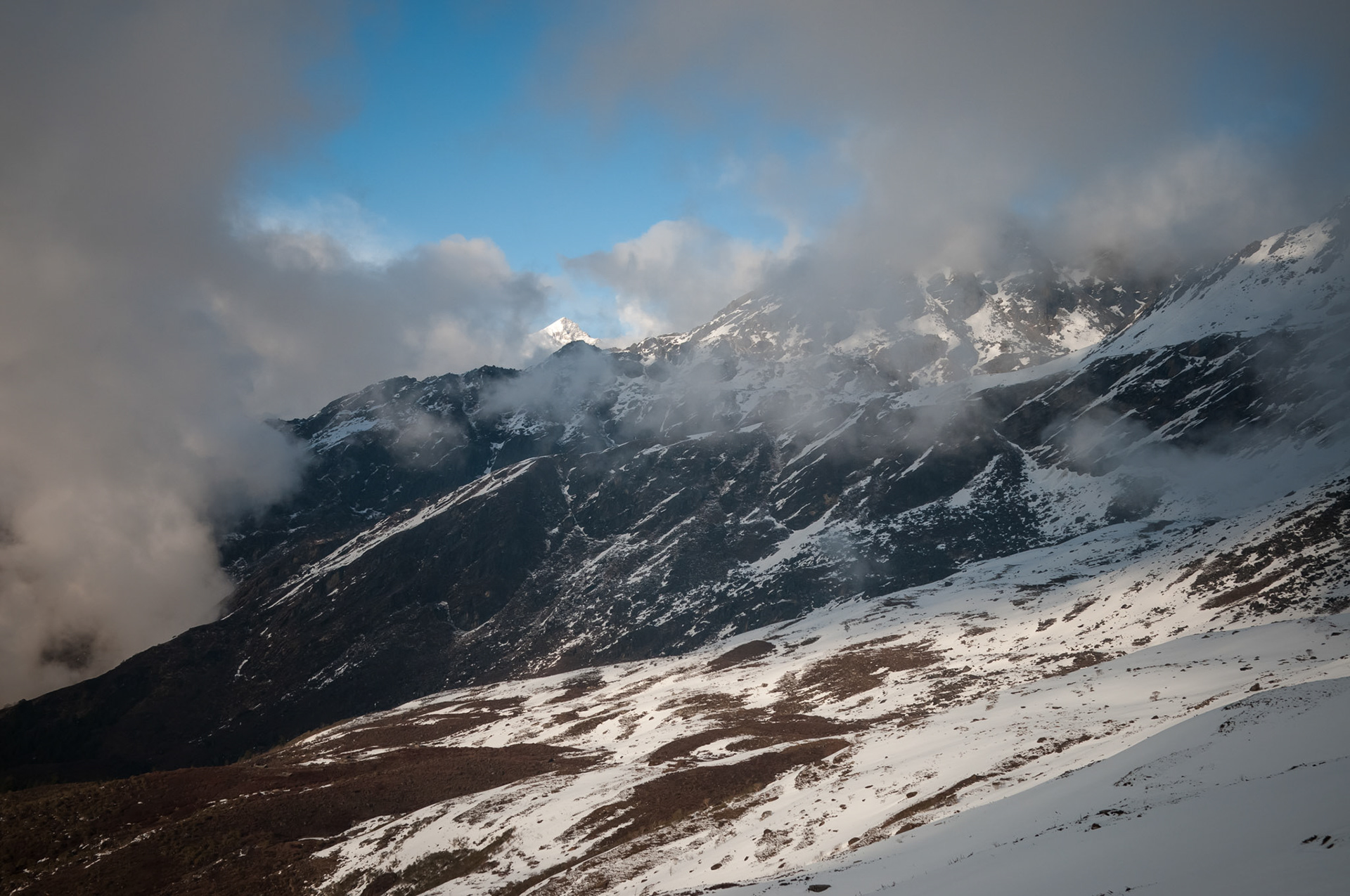 Entre Laurebina (3910m) et Gosaikund Pass (4165m)