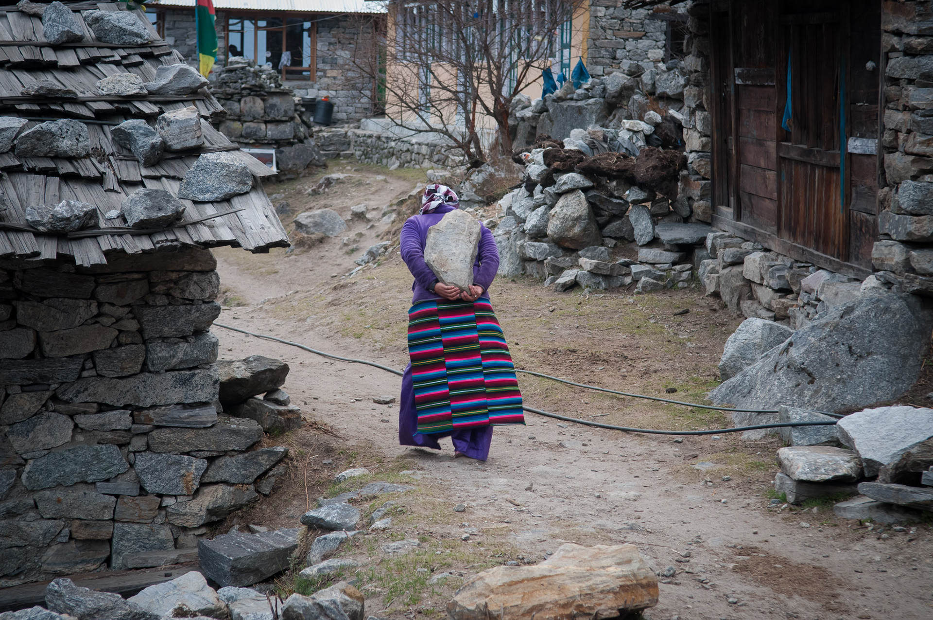 Entre Lama Hotel (2410m) et Langtang (3430m)
