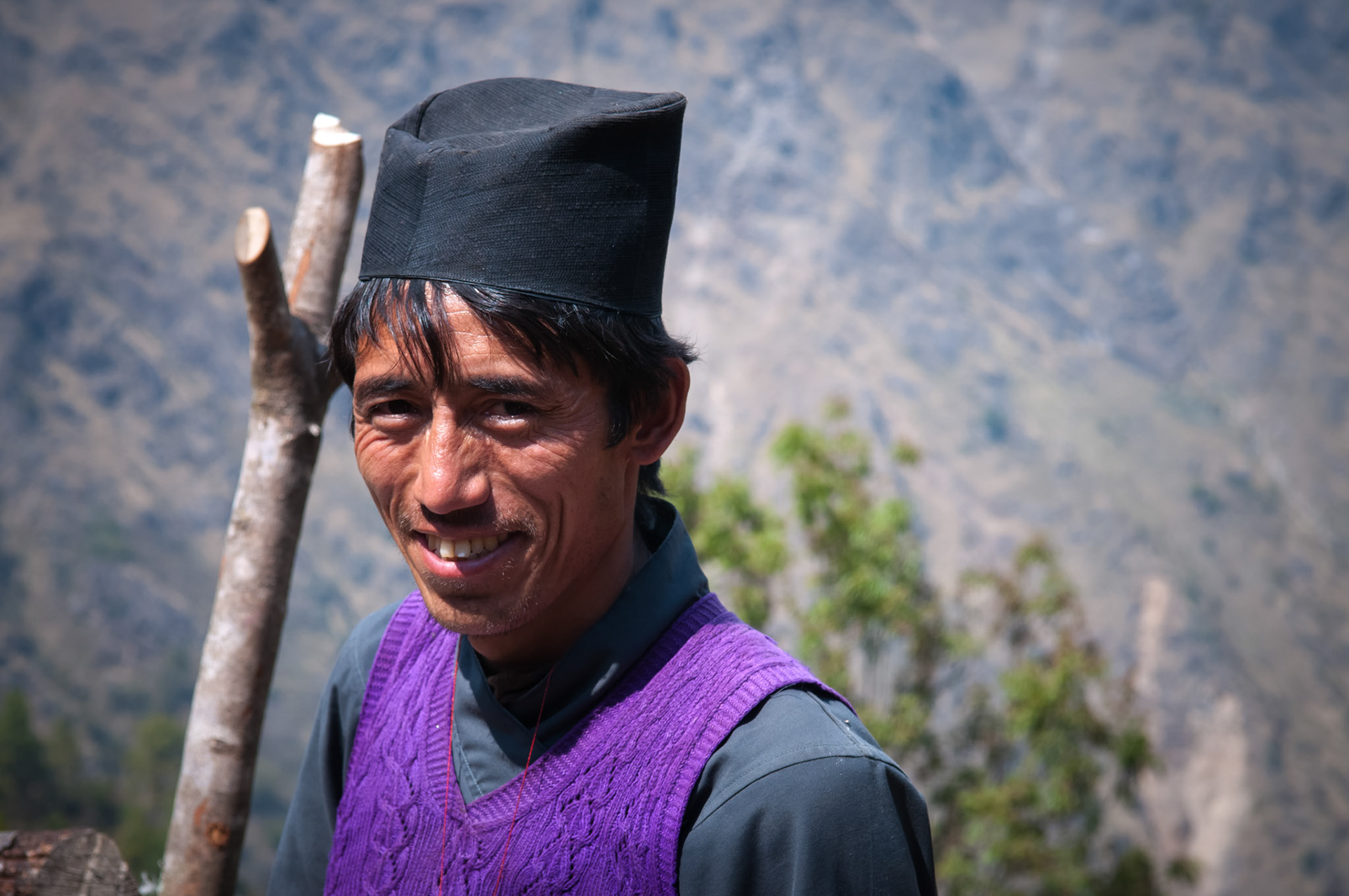 Entre Lama Hotel (2410m) et Thulo Syabru (2210m)