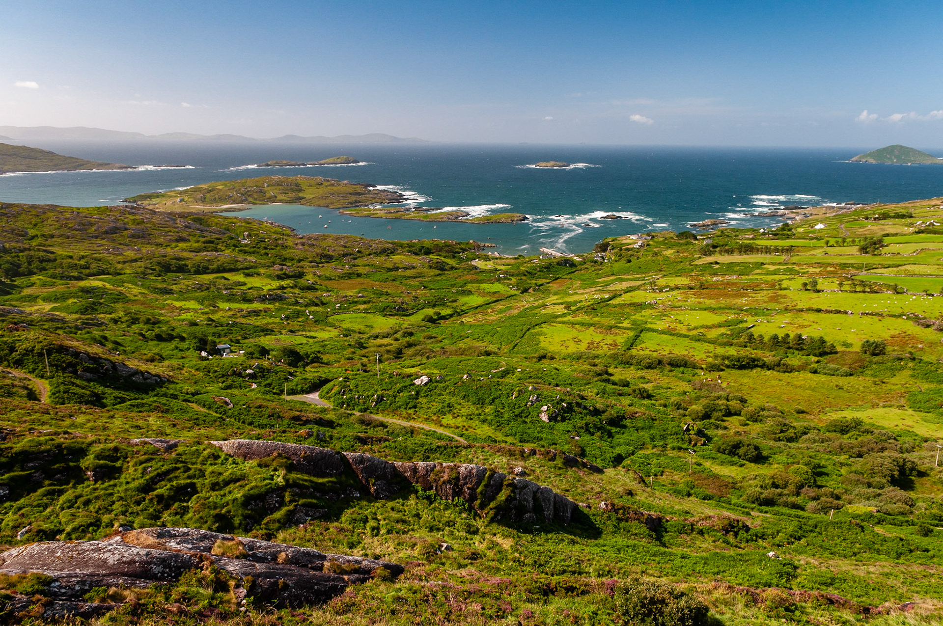 Voew Point towards Scarriff Island (Ring of Kerry), County Kerry