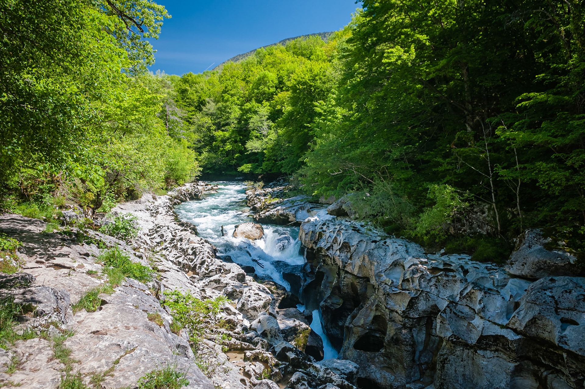 Les pertes de la Valserine, France