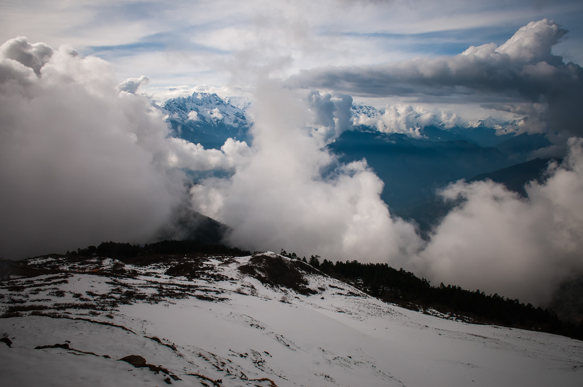 Entre Laurebina (3910m) et Gosaikund Pass (4165m)