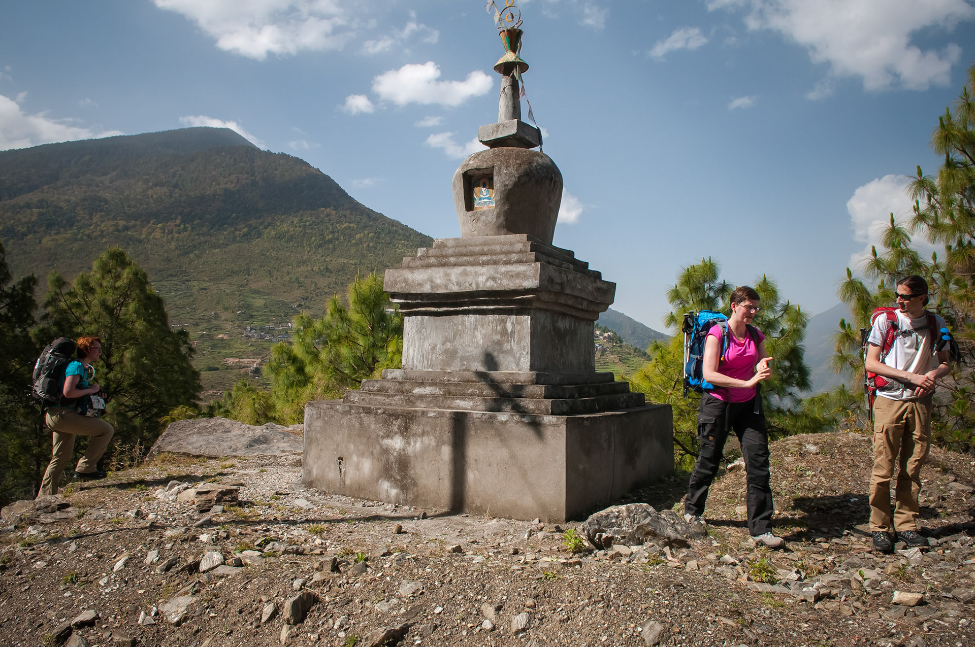 Entre Dhunche (1960m) et Thulo Syabru (2210m)