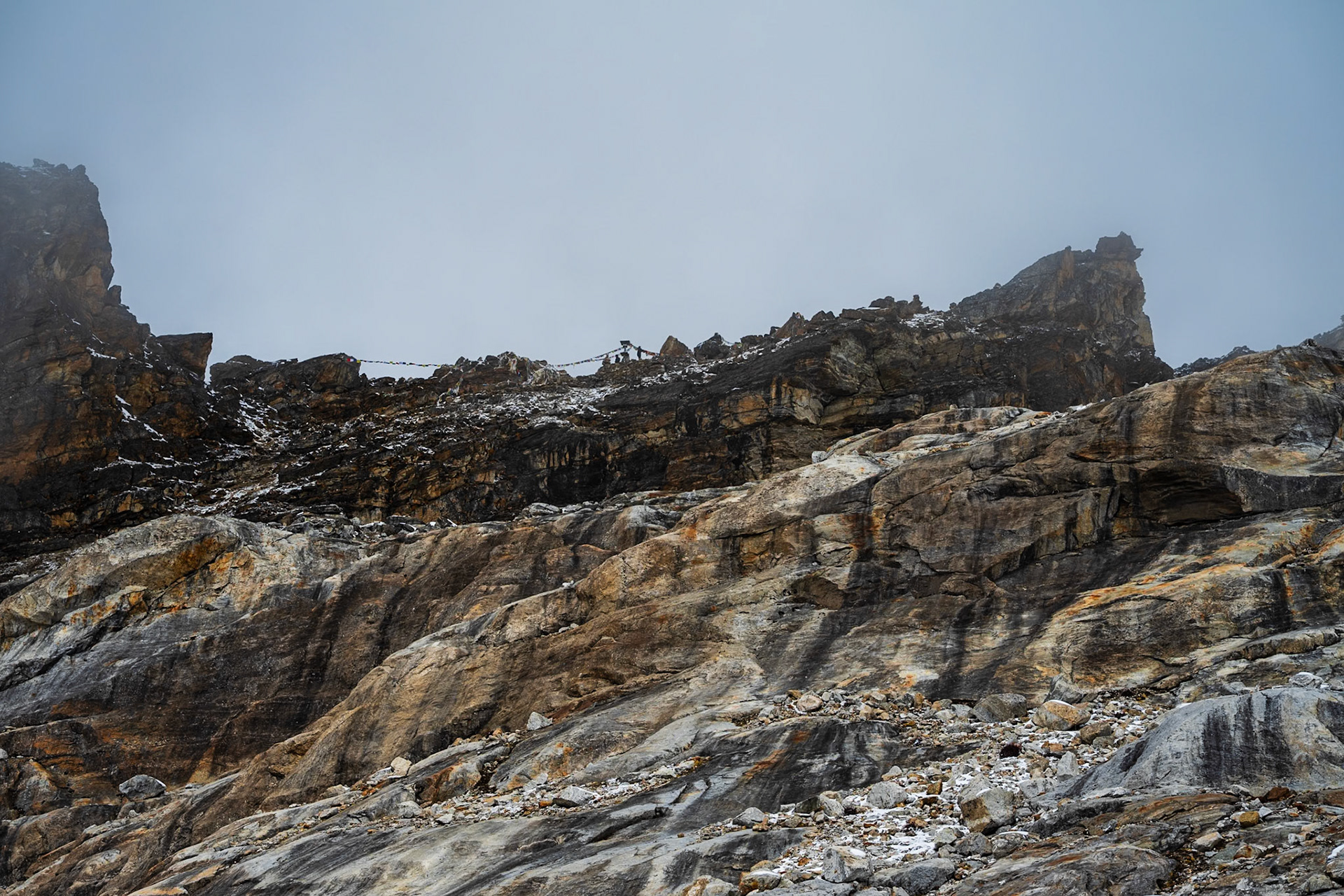 Day 8 - Gokyo (4'790 m) to Lumden (4'370 m) crossing over Renjo la pass (5'340 m)