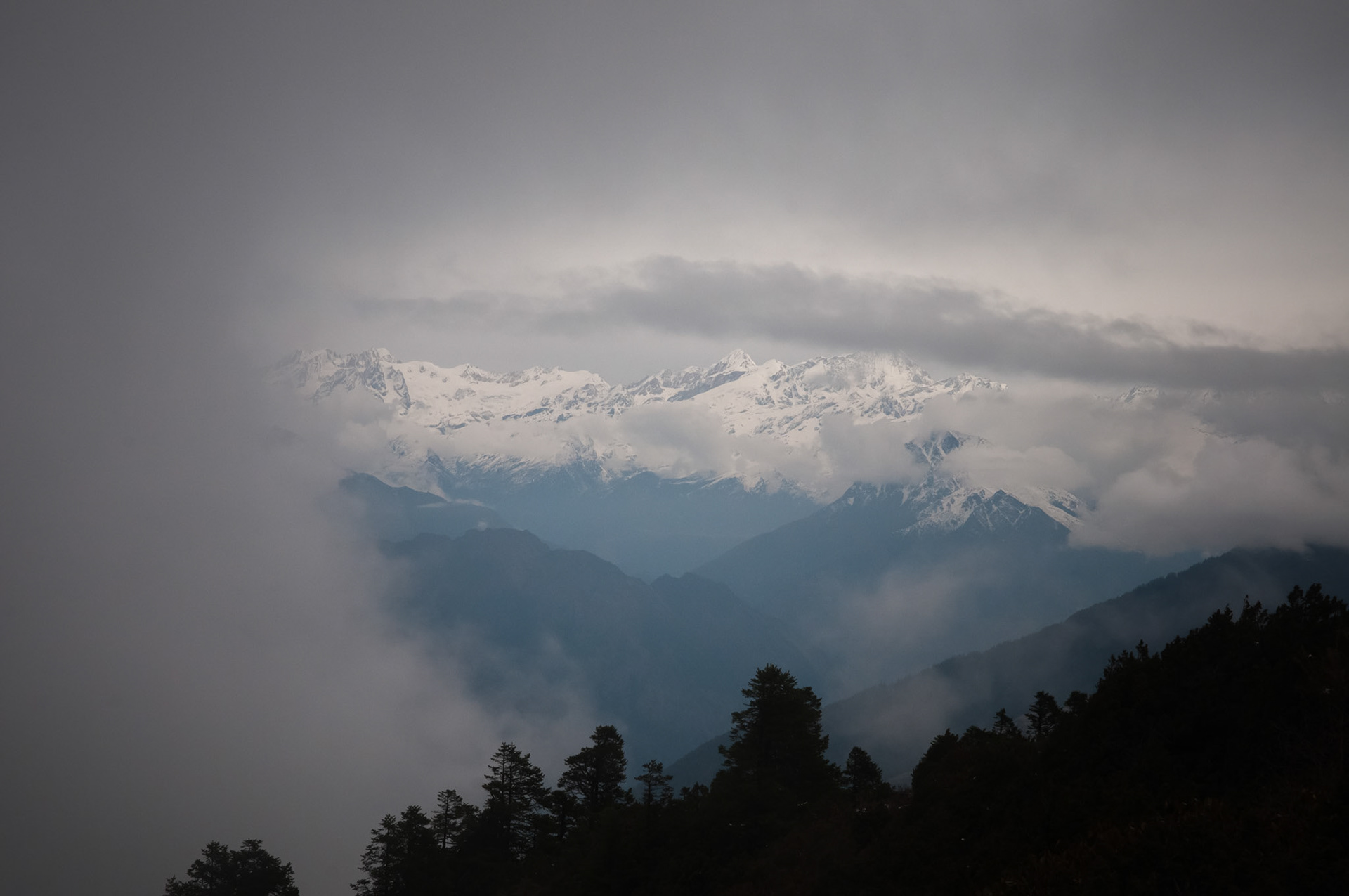 Entre Chandanbari (3330m) et Laurebina (3910m)