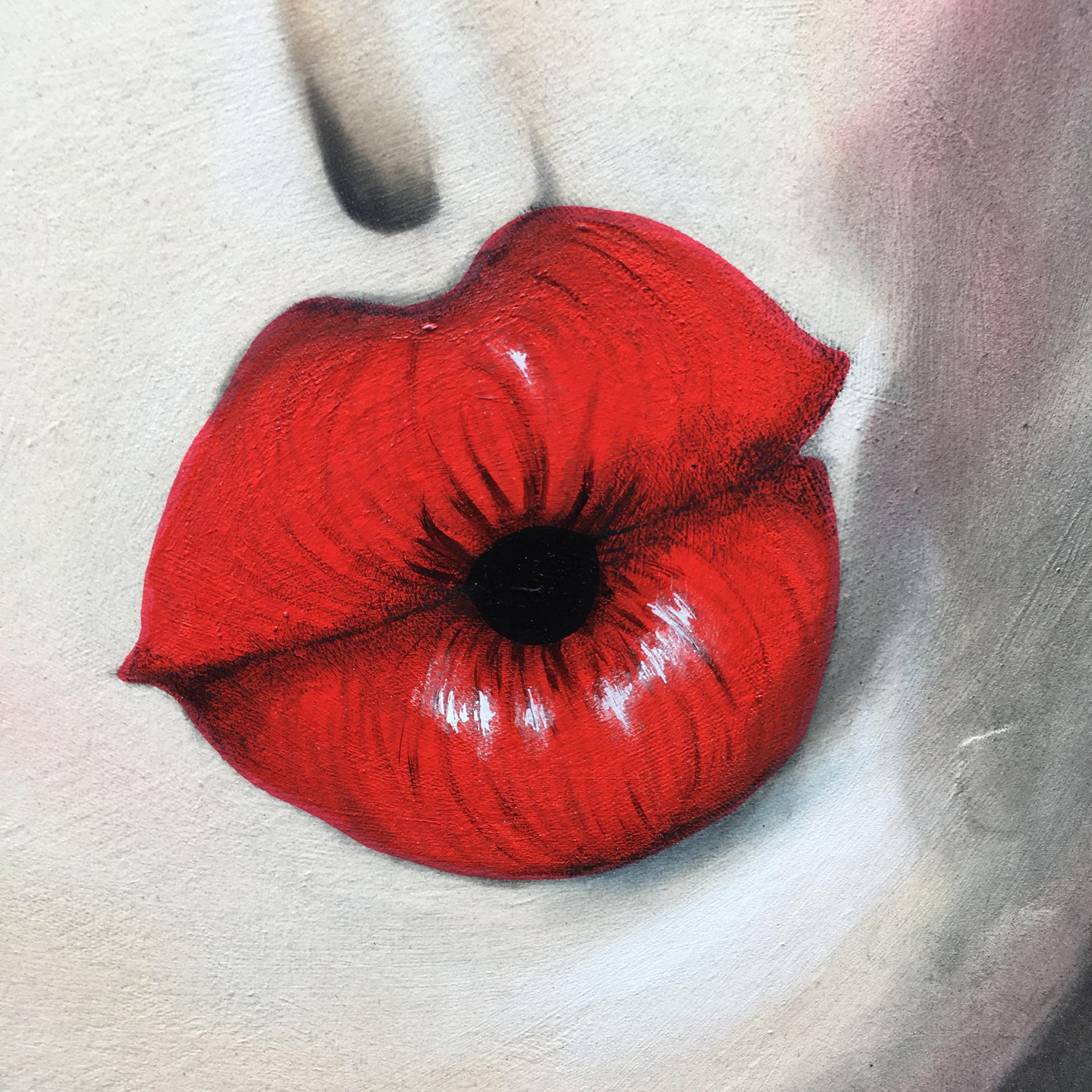 Penny (I'll Follow You Anywhere), detail, acrylic, pastel, vintage newspaper clippings and graphite on canvas, 36"x48"