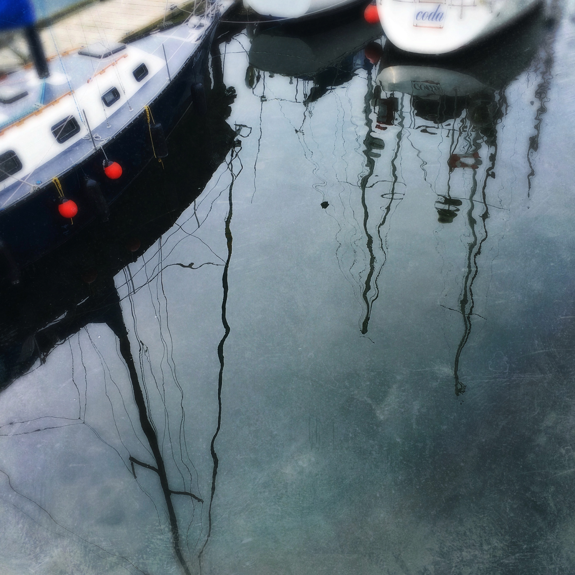 Boating reflections, White Rock